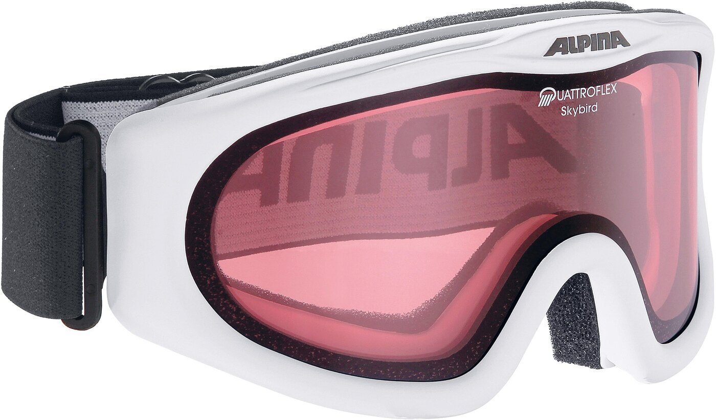 Skibrille white Alpina Q Sports SKYBIRD 011