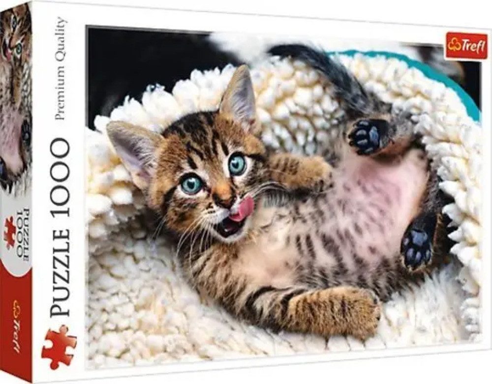 Trefl Puzzle Fröhliche Katze (Puzzle), 1000 günstig online kaufen