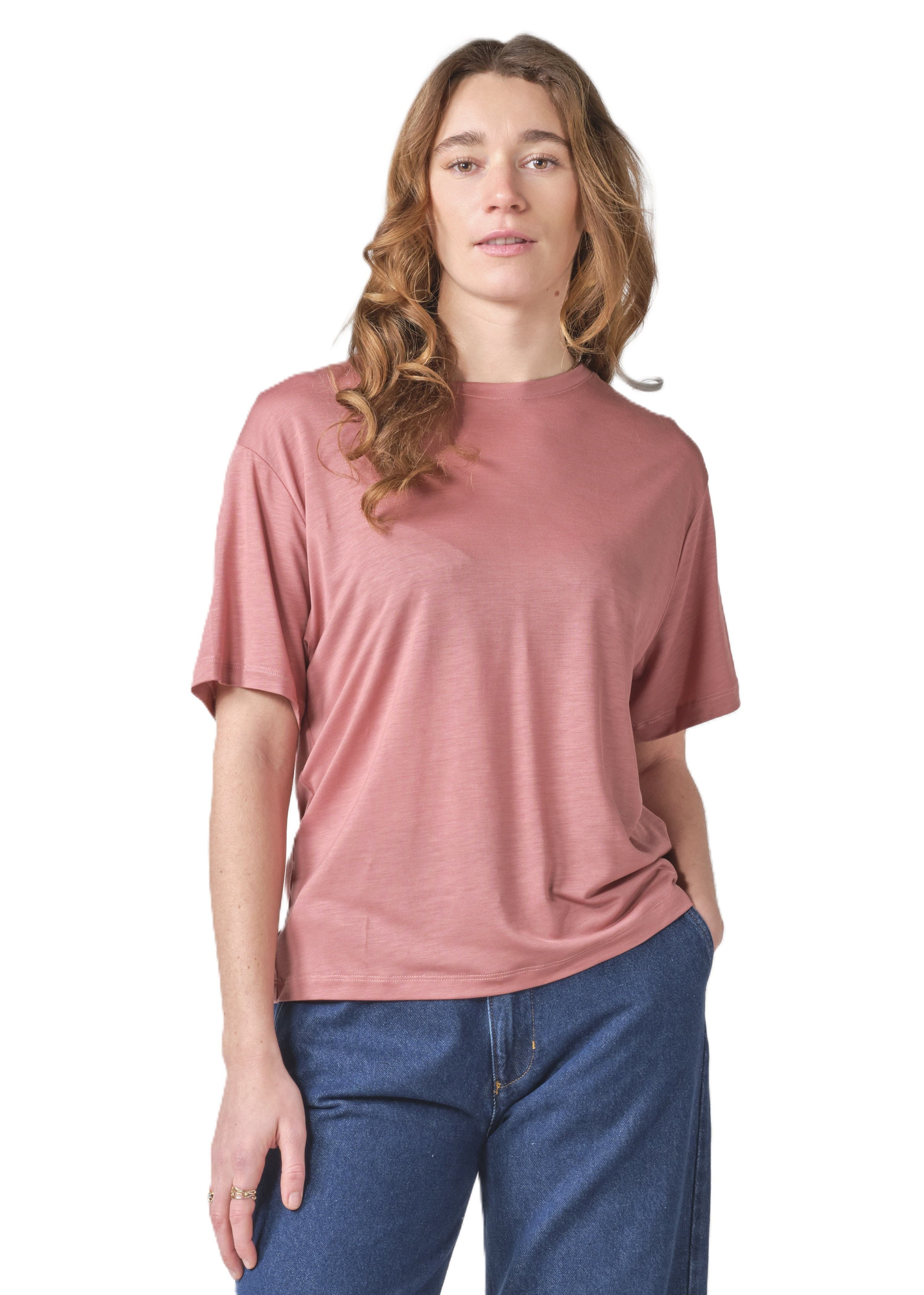 Klitmøller T-Shirt Rose lyocell tee