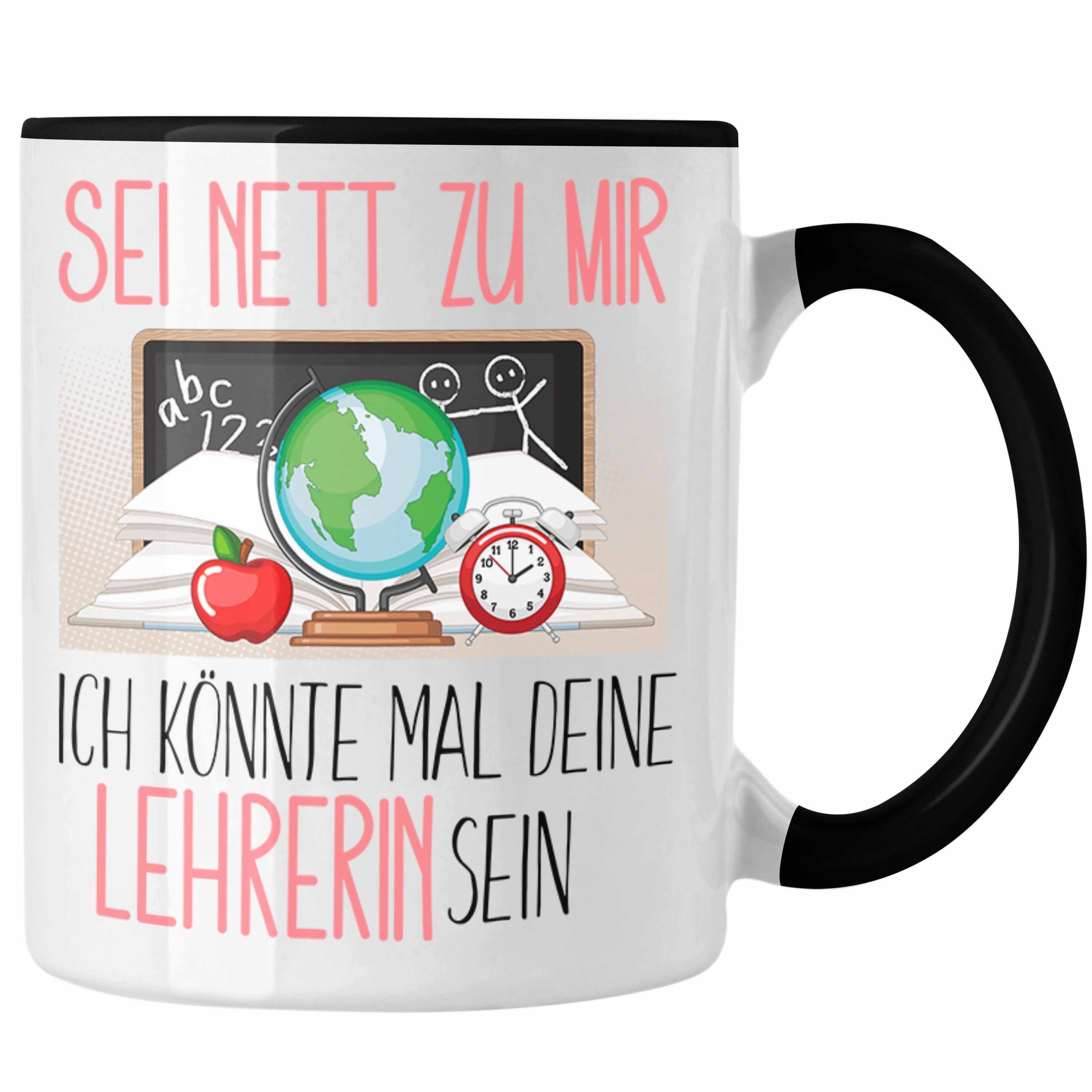 Trendation Tasse Lehrerin Studium Ausbildung Tasse Geschenk Lehramt Geschenkidee Sei Ne Schwarz