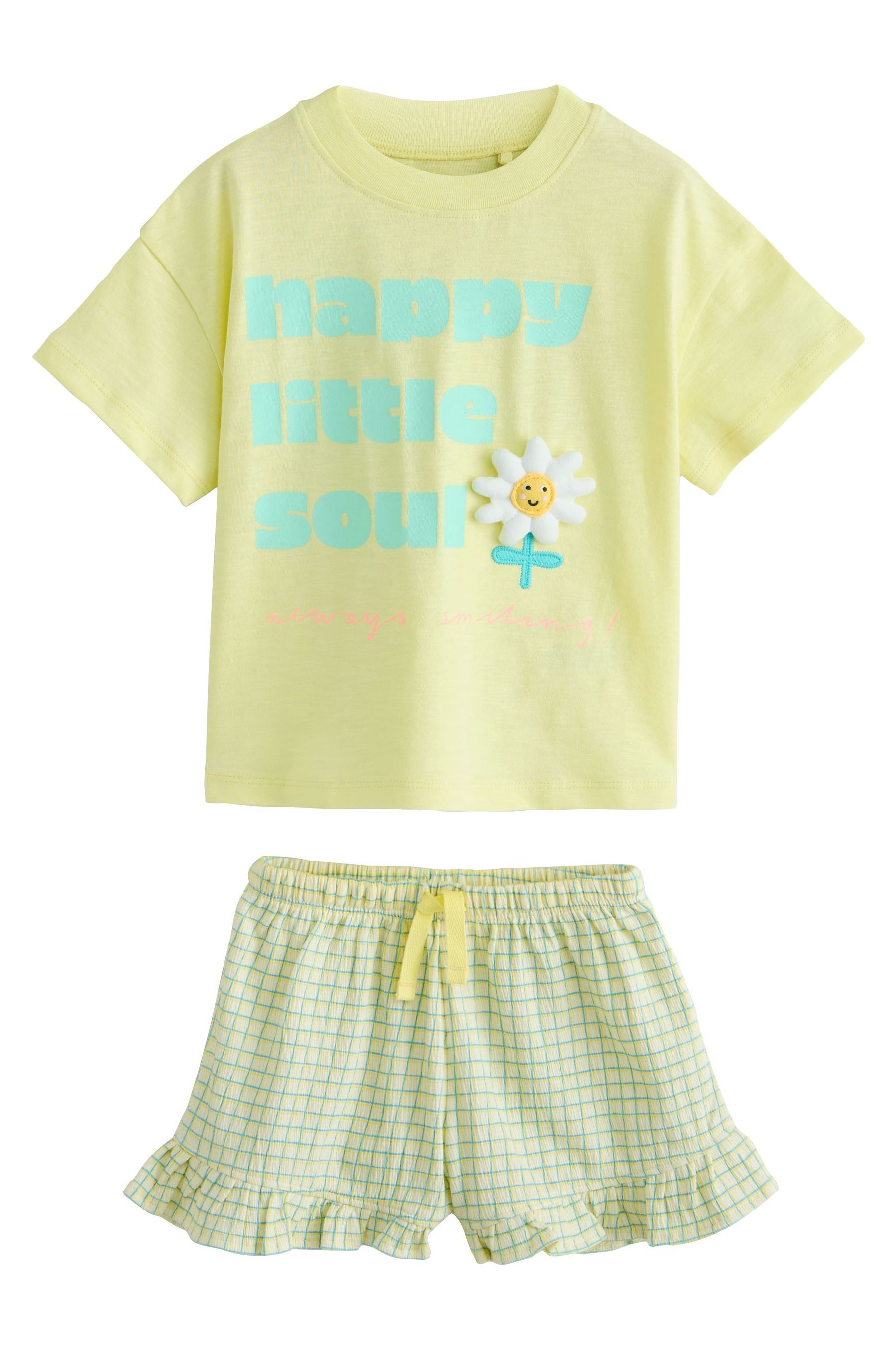 T-Shirt & Shorts Kurzarmoberteil und Shorts im Set
