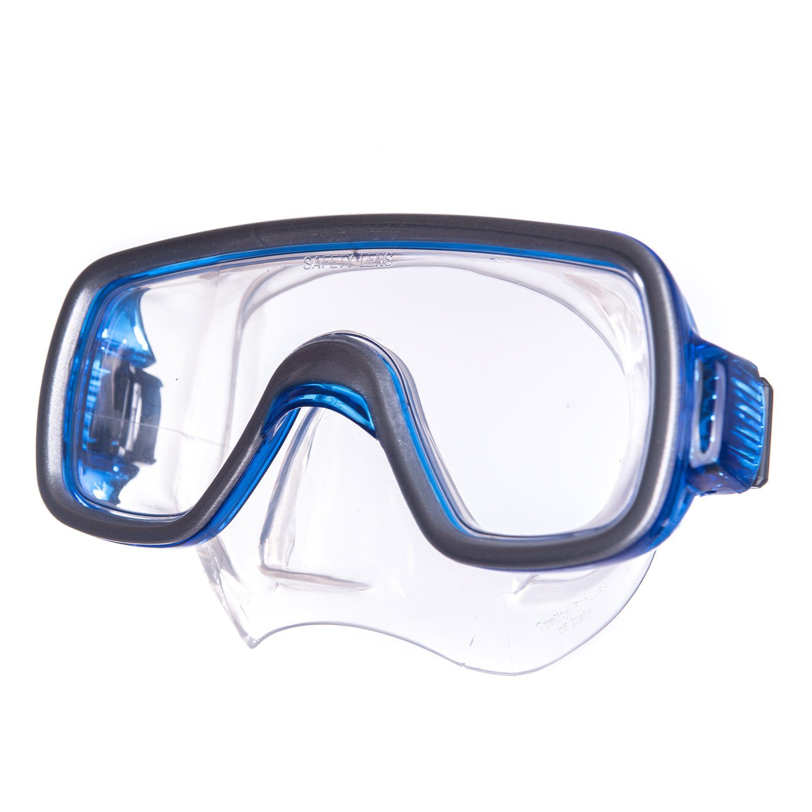 Salvas Schwimmbrille Kinder Tauch Maske Brille Silikon Schnorchel Taucher Blau Mit Geo Nase Schwimm