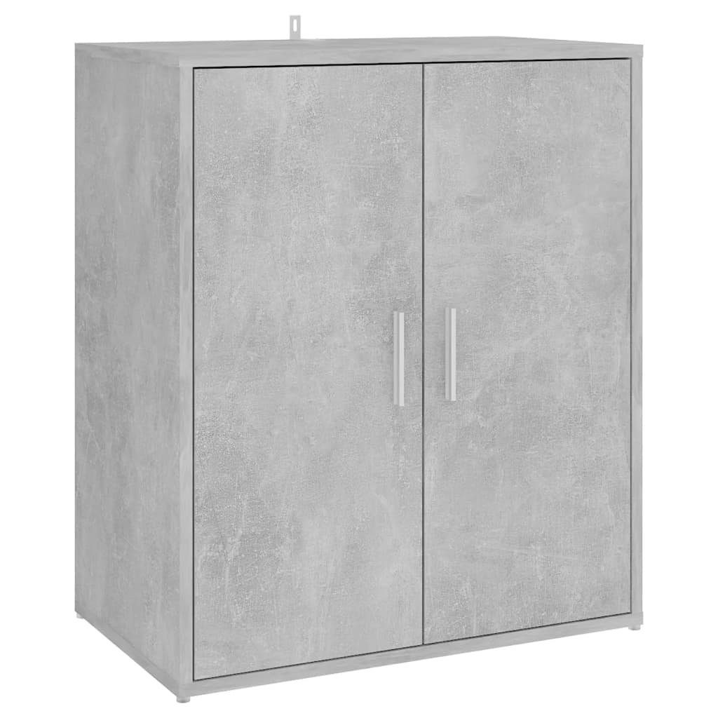 Anrichte vidaXL Holzwerkstoff Betongrau 60x35x70 cm Schuhschrank Schuhschrank