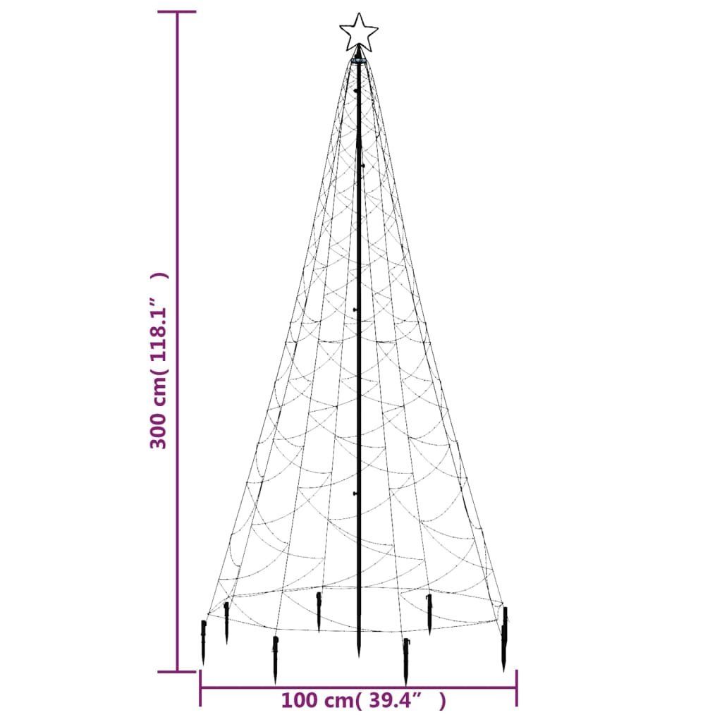 DOTMALL Leuchttanne 500 H300cm LED-Weihnachtsbaum Christbaumschmuck Bunt Lichterbaum LEDs