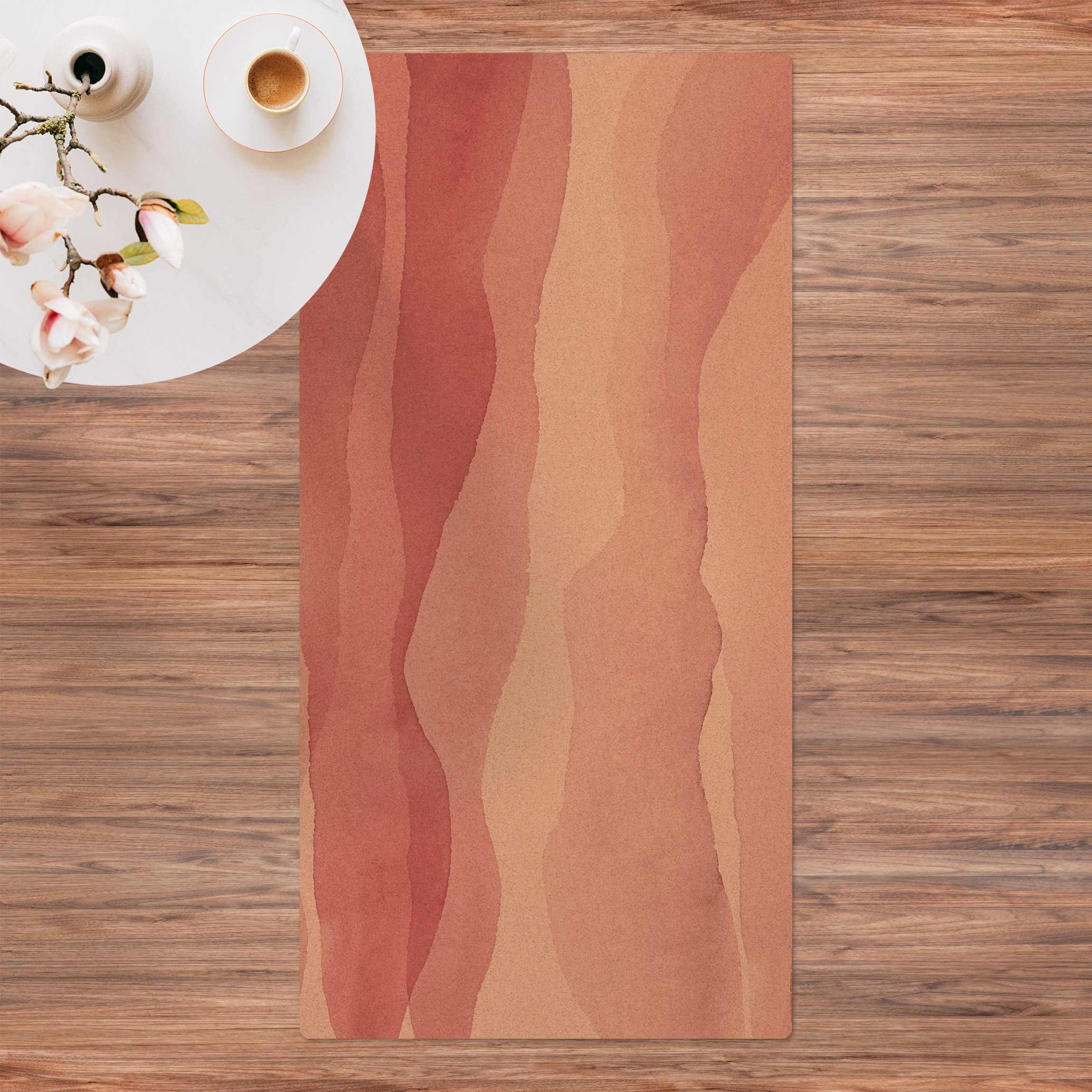 Bilderdepot24 Läufer Kork Teppich Wohnzimmer Schlafzimmer Flur lang modern funktional