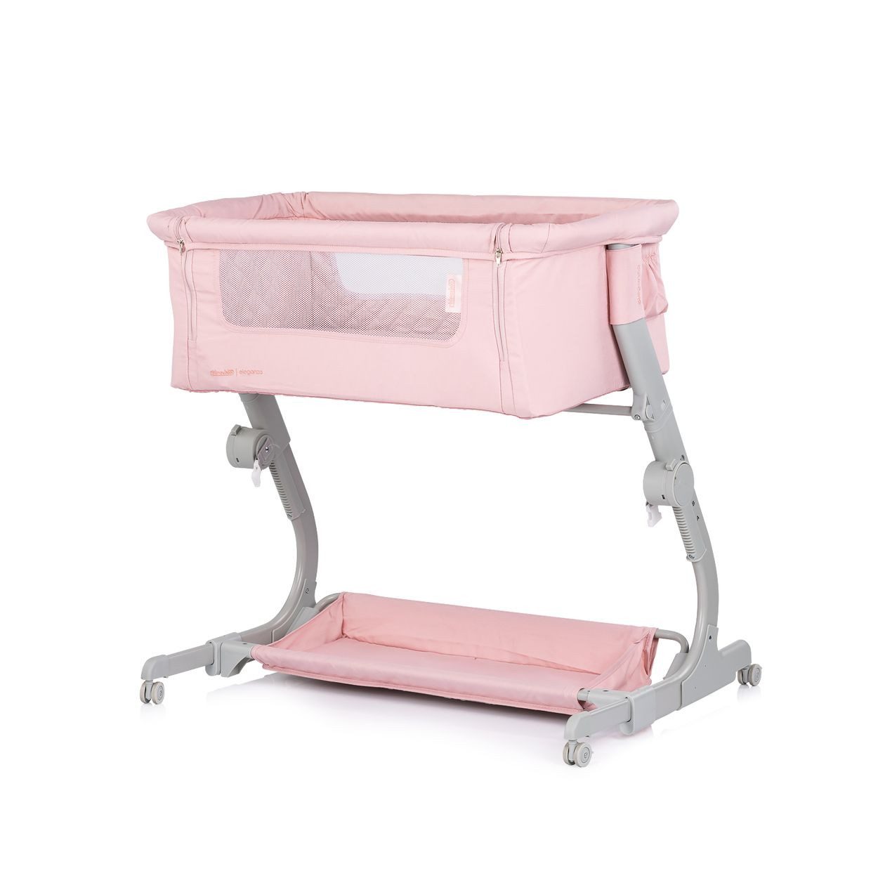 Chipolino Komplettbett Beistellbett Eleganza Matratze, höhenverstellbar klappbar Räder Tasche