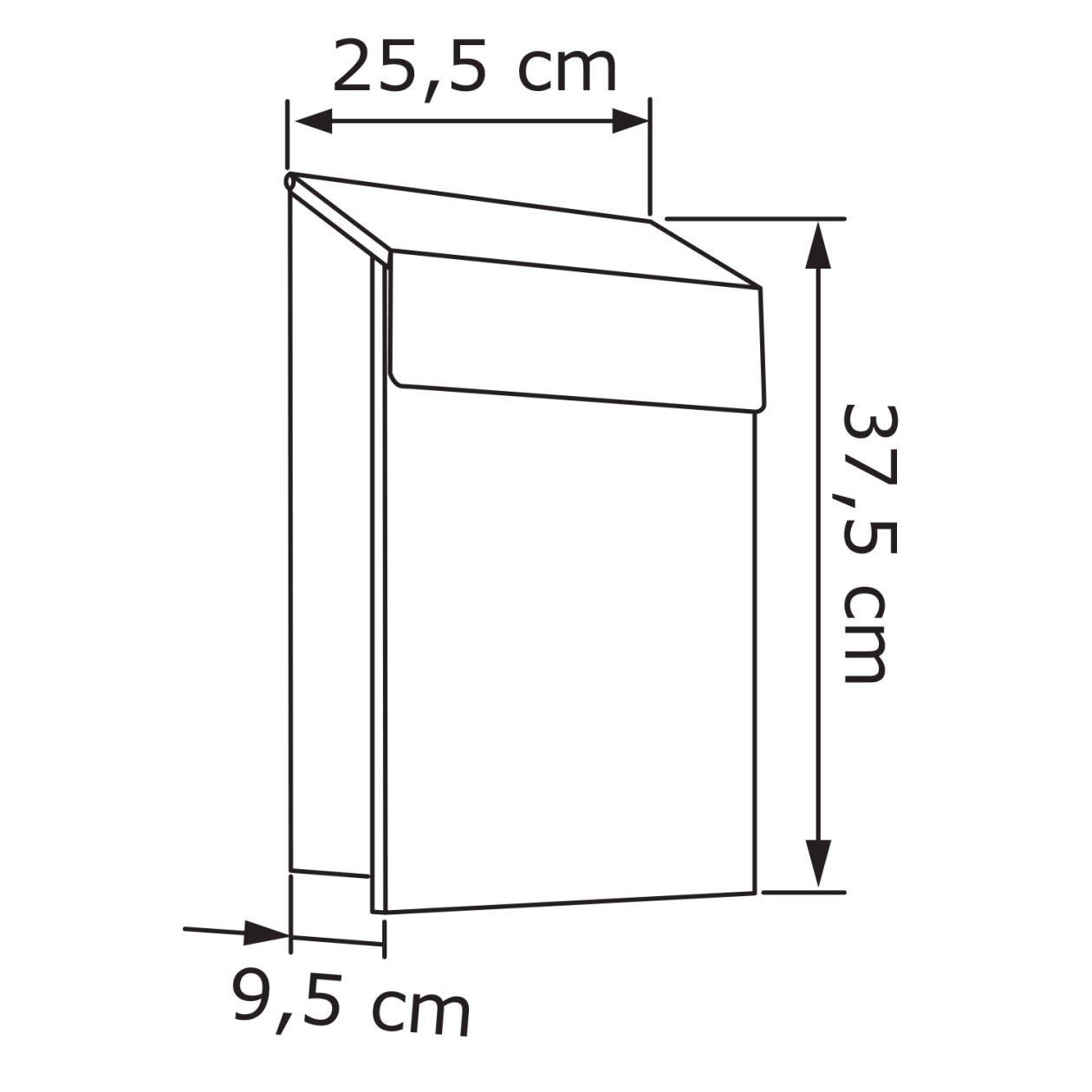Bravios Briefkasten Briefkasten Baby Box Weiß