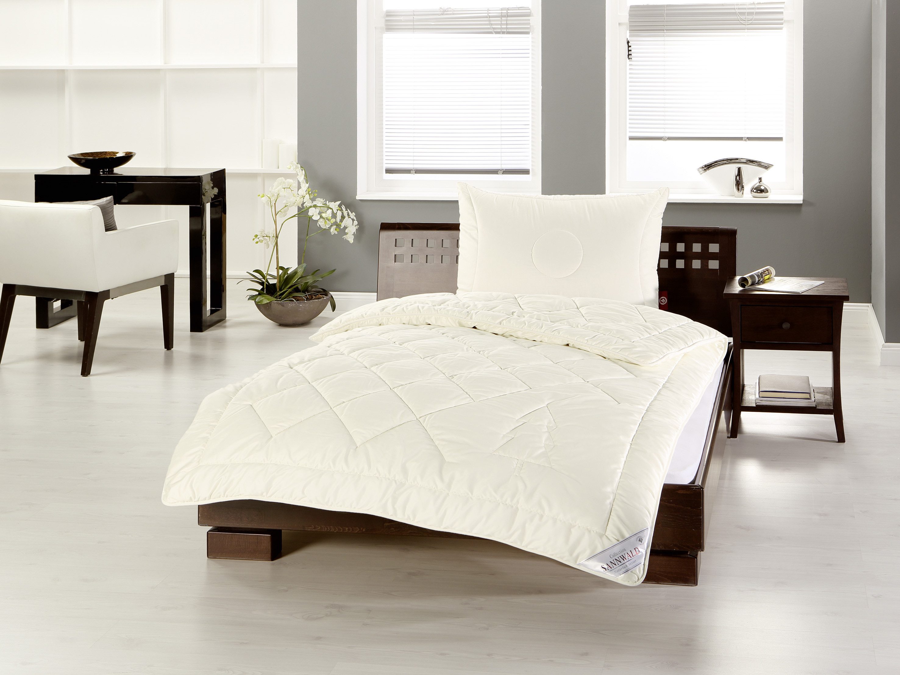 Sannwald Baumwollbettdecke Bettdecke Alpentraum, Füllung: Wolle (97% Wolle, günstig online kaufen