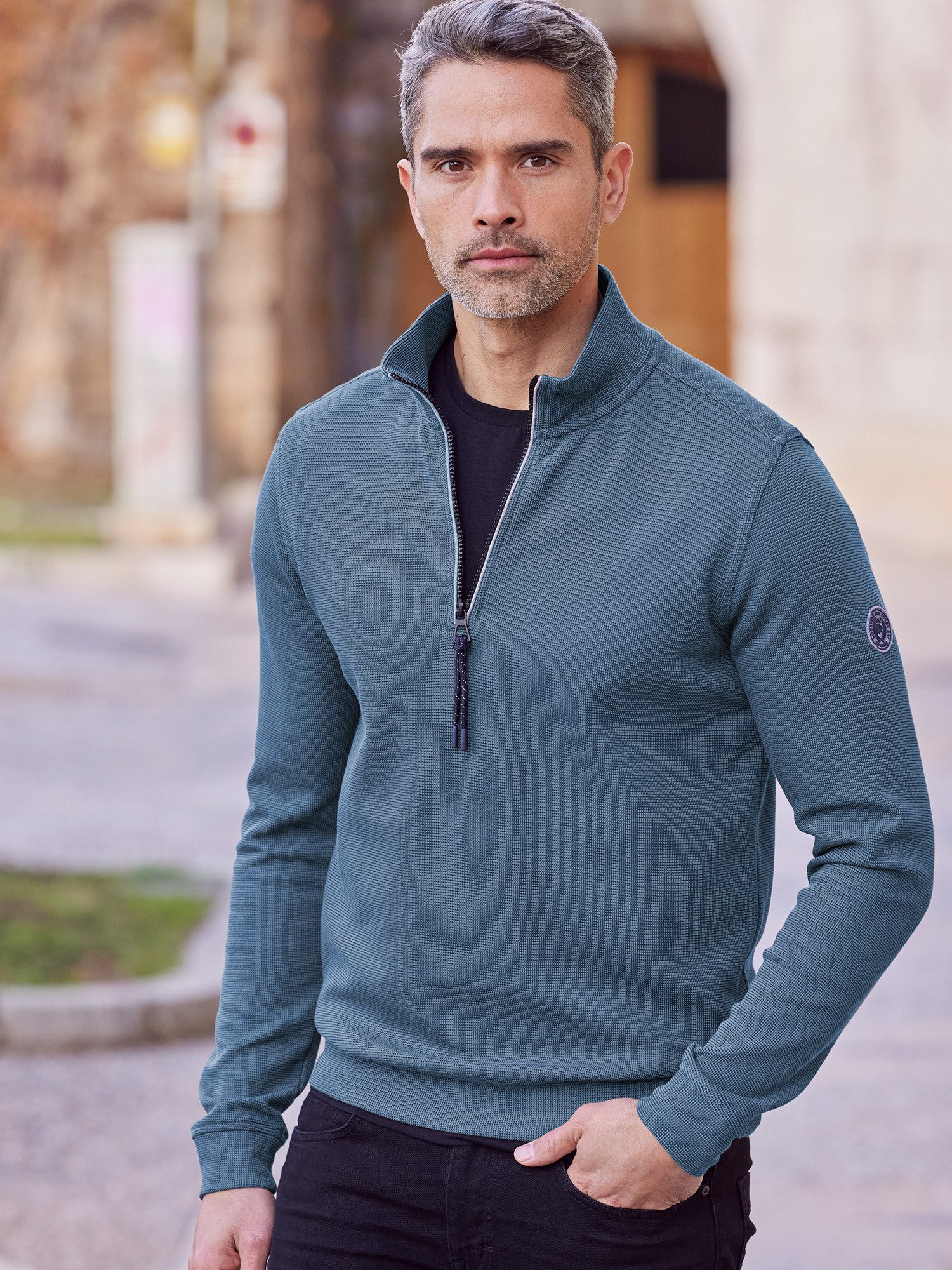 LERROS Sweatshirt LERROS Unifarbener Sweattroyer für günstig online kaufen