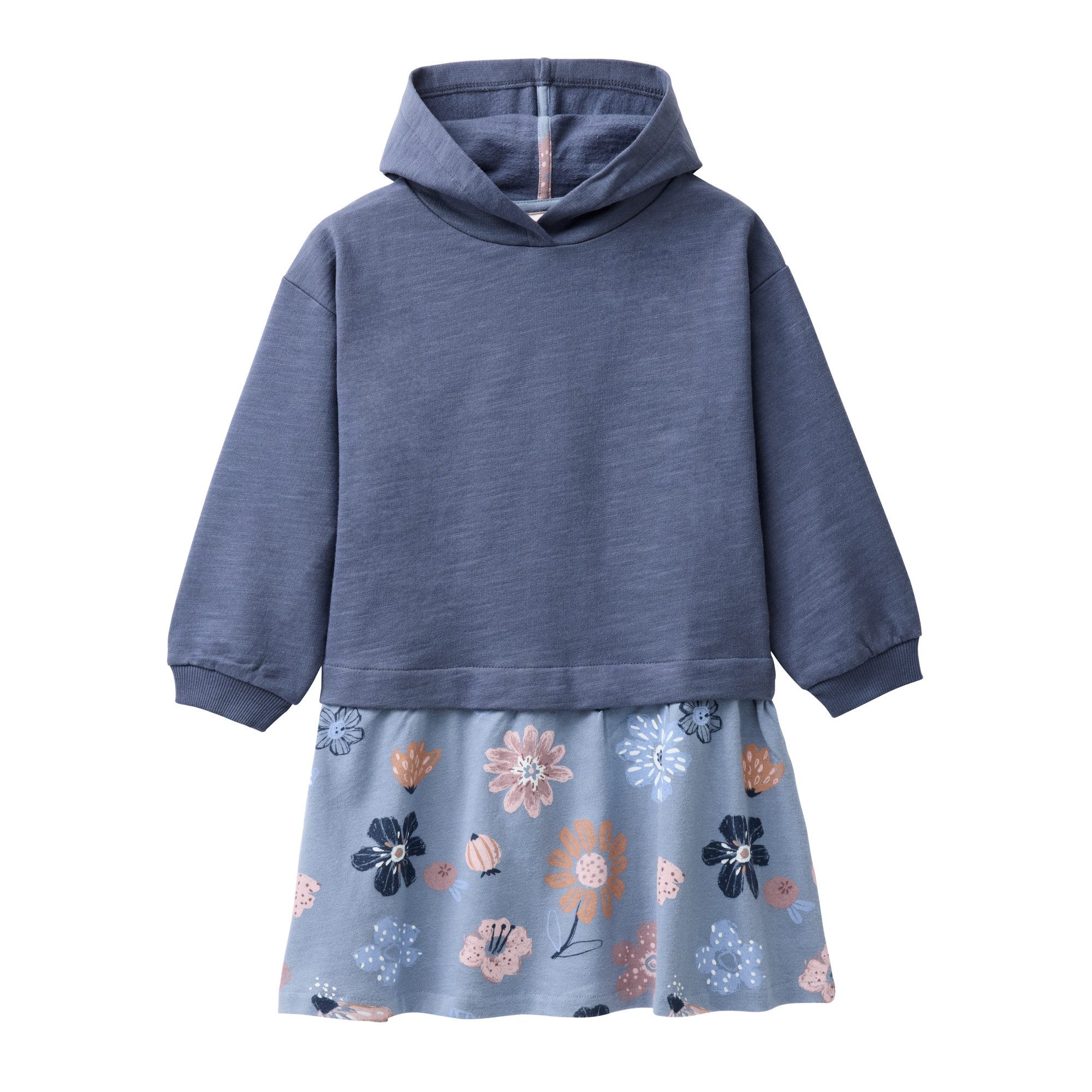 People Wear Organic Sweatkleid mit Motiv, aus Bio-Baumwolle