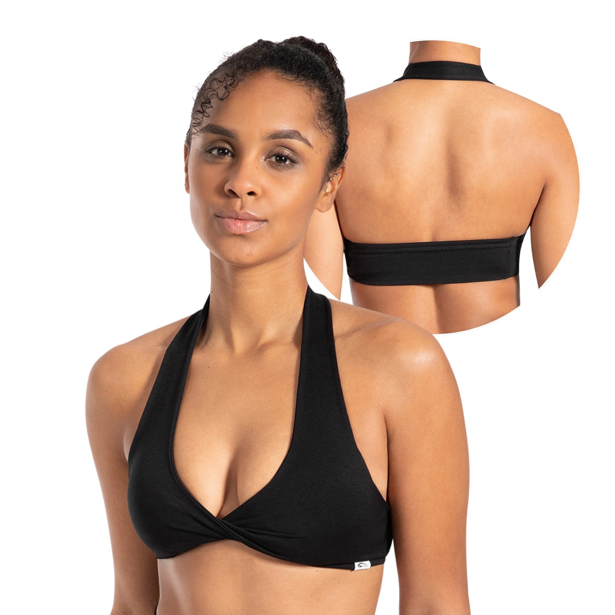 Smilodox Sport-BH Myrah Twisted, Shaped Fit Wickel-V-Ausschnitt & offener R günstig online kaufen