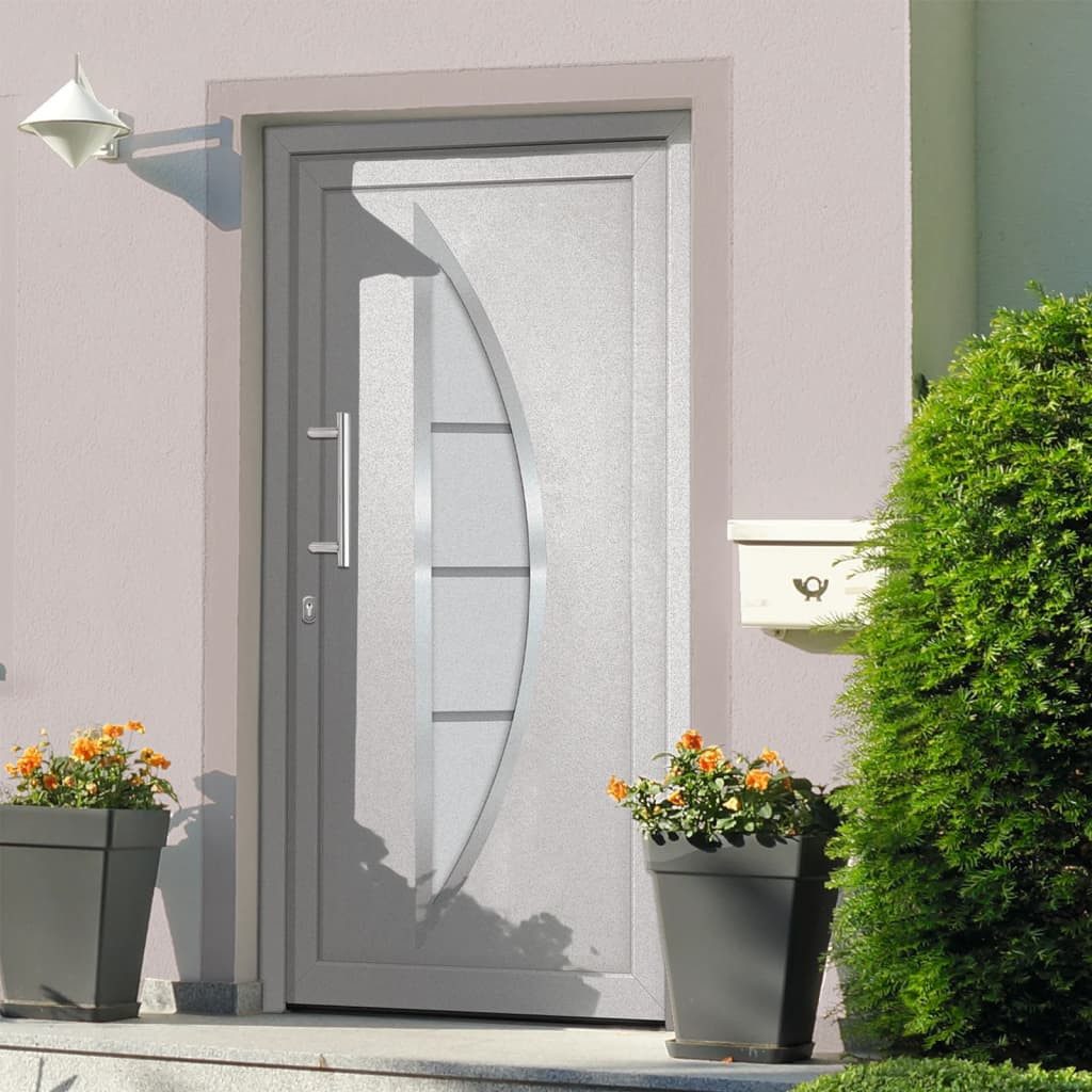 vidaXL Haustür Haustür Weiß 98x208 cm (1-St)