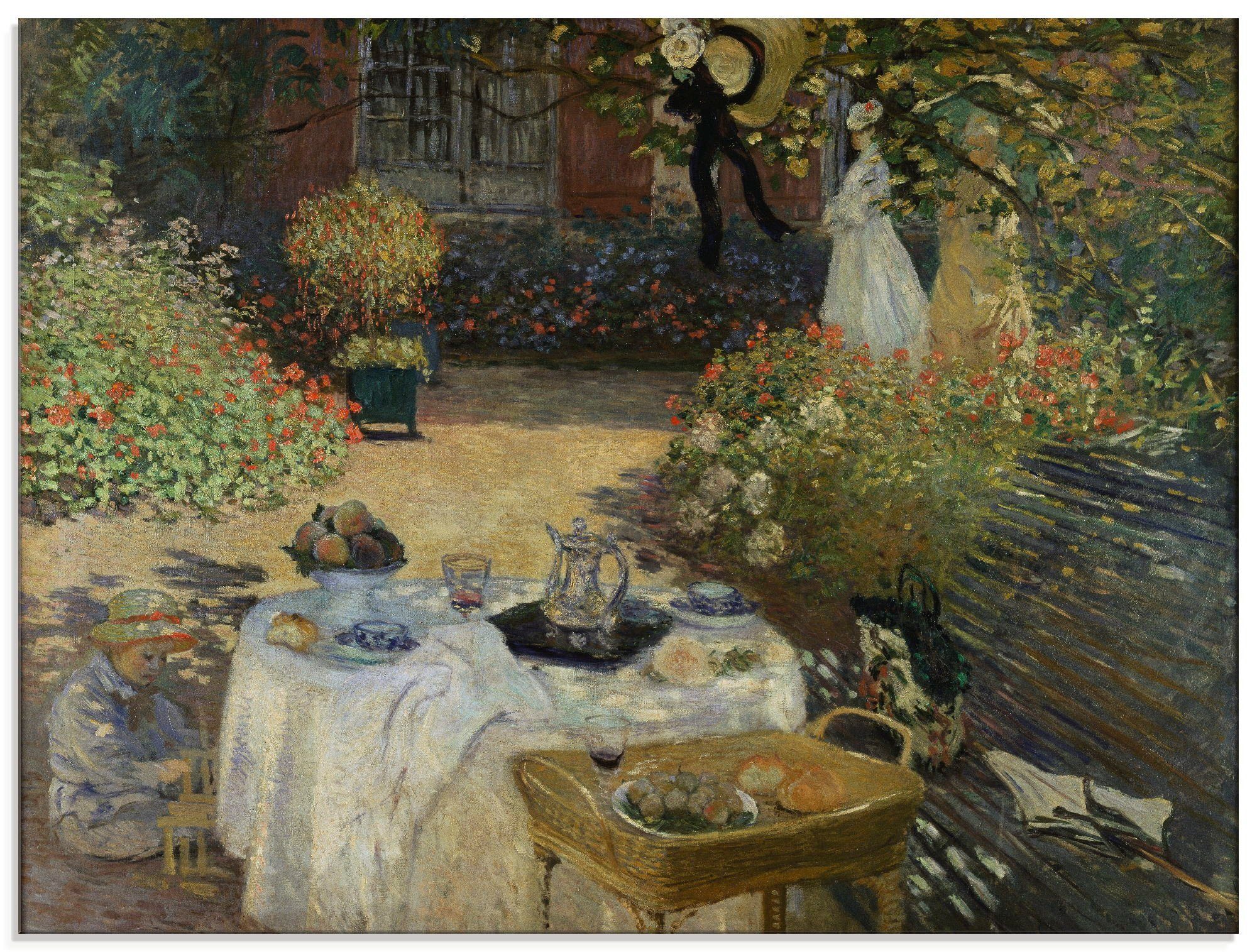 Artland Glasbild »Im Garten Claude Monets in Argenteuil«, Garten (1 Stück)-Otto