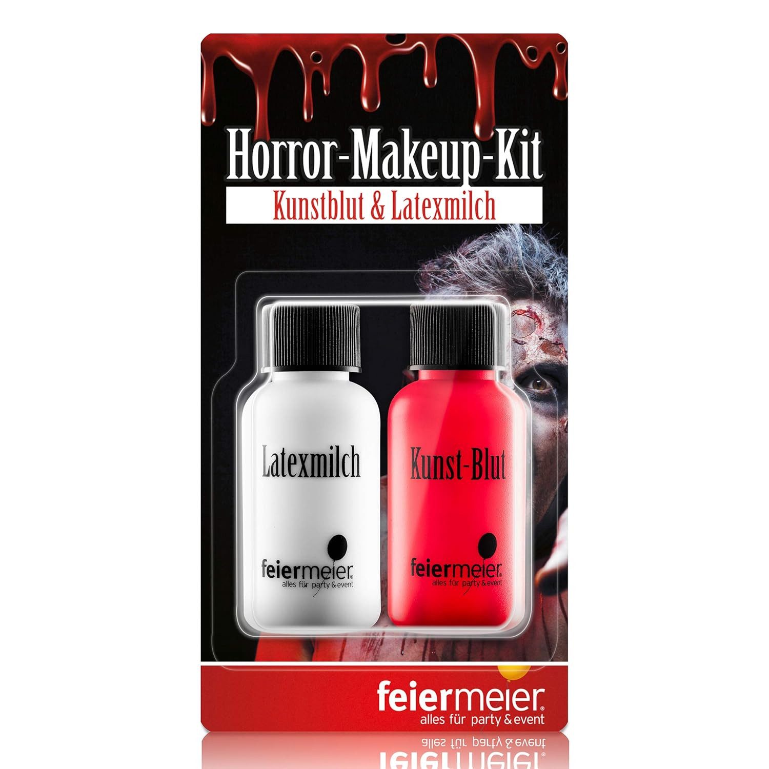 Theaterschminke MakeUp Set Kunstblut & Latexmilch 2 x 30ml FM