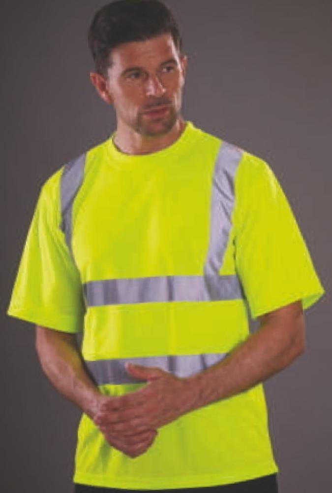 YOKO Warnschutz-Shirt Herren Hi Vis sicherheits T-Shirt EN ISO 20471 bis 6XL
