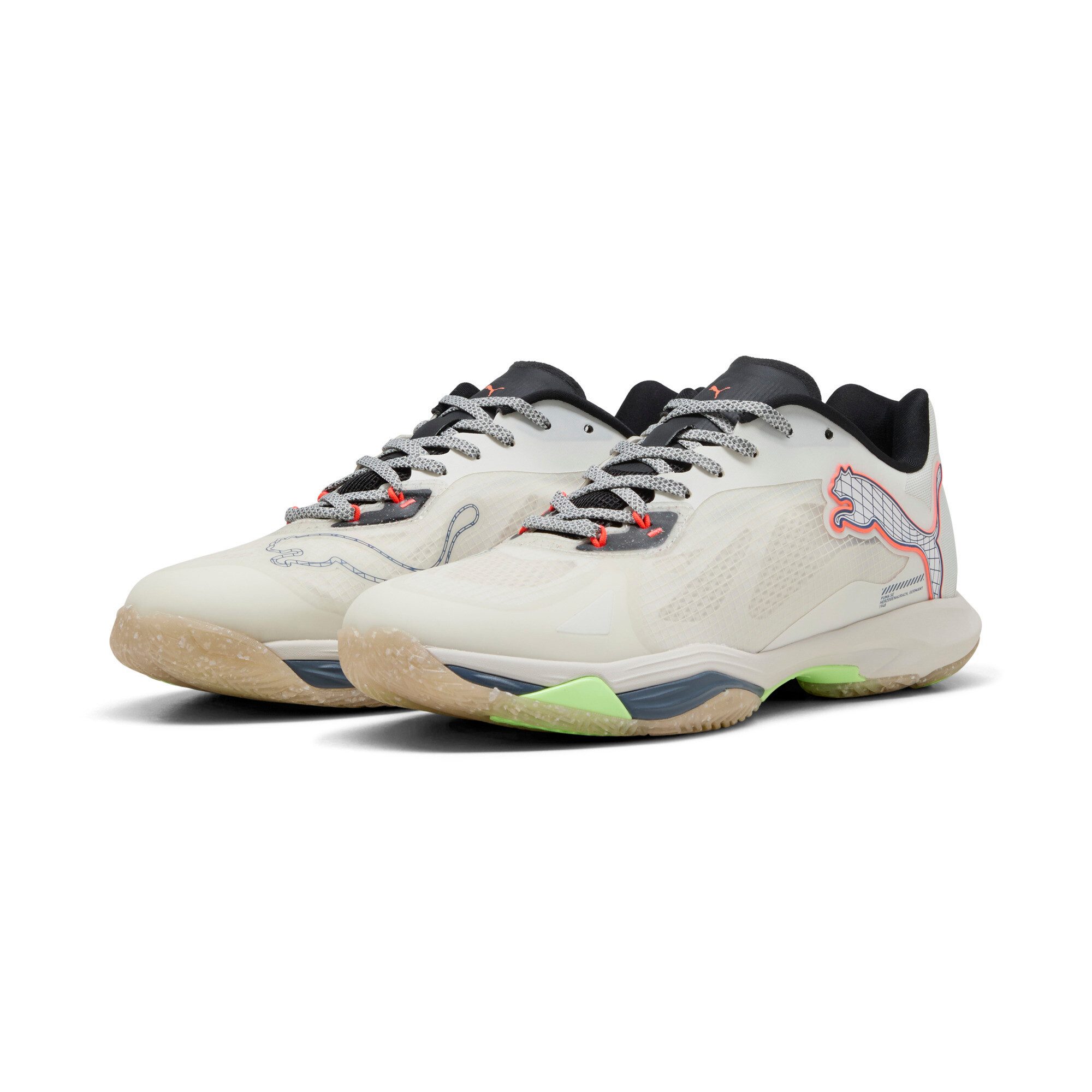 PUMA Vantage Nitro FOREVER.BETT PUMA WHITE-GREY DAWN-SAFETY YE Handballschuh