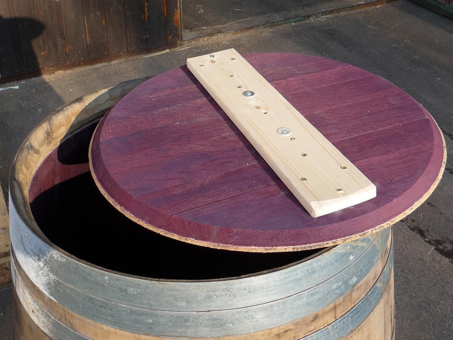 Temesso Regentonnendeckel Deckel für 225L Weinfass