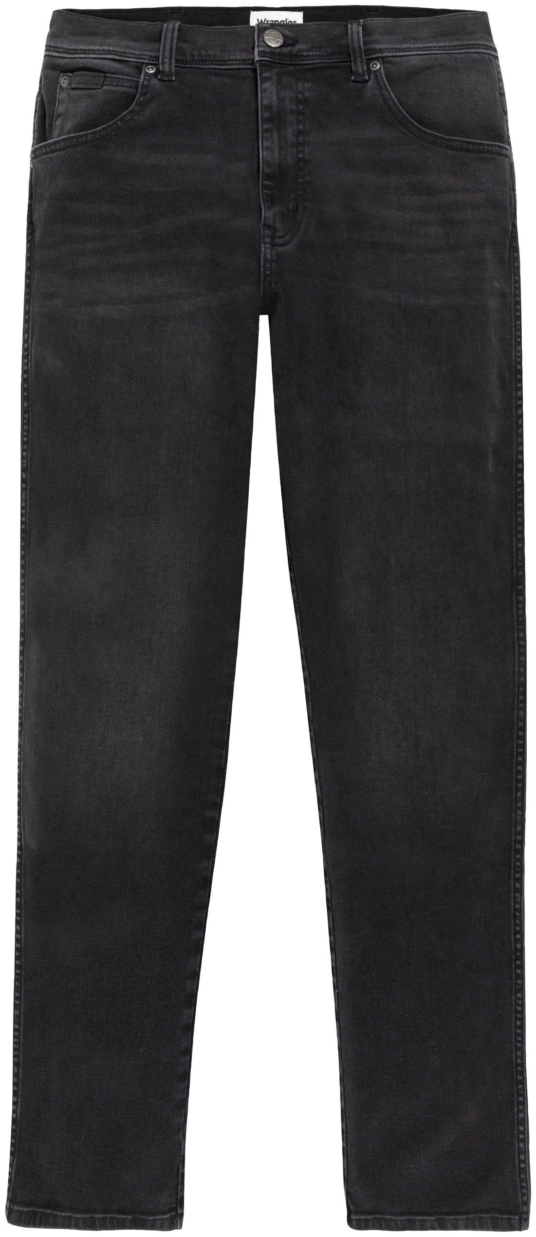 black Straight Straight crow Wrangler Greensboro Stretch-Jeans Regular Regular