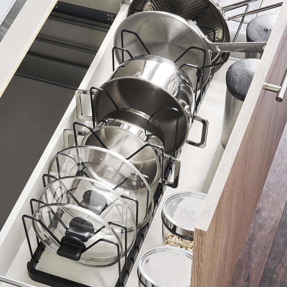 Schubladeneinsatz "Tower" Organizer platzsparend für Küche und Schrank