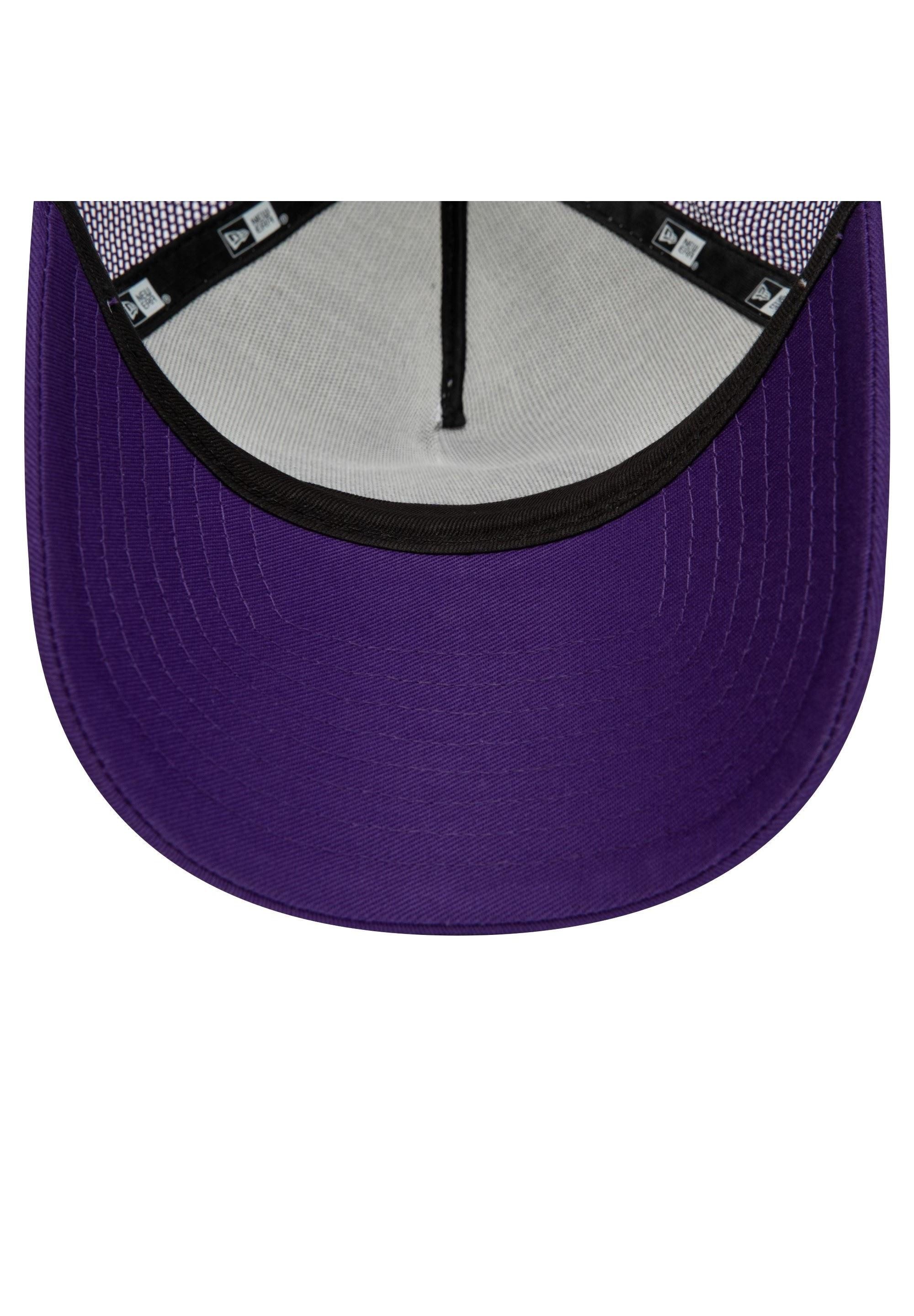New Era Baseball Cap Los Angeles Lakers NBA Team Colour White Purple A-Frame Adjustable Tru (1-St)