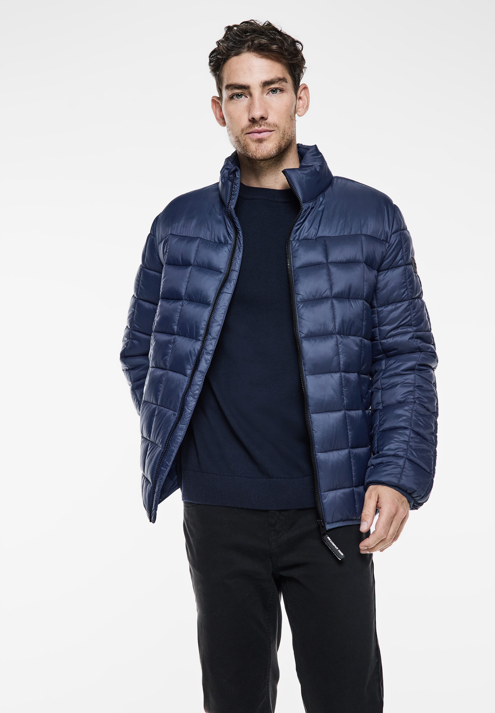 STREET ONE MEN Steppjacke mit Stehkragen
