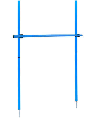 Superhund Agility-Hürde Hürdenset mit Slalomstange 180 cm, ø 32 mm Farbe Blau, Robuste Stangen aus Kunststoff.