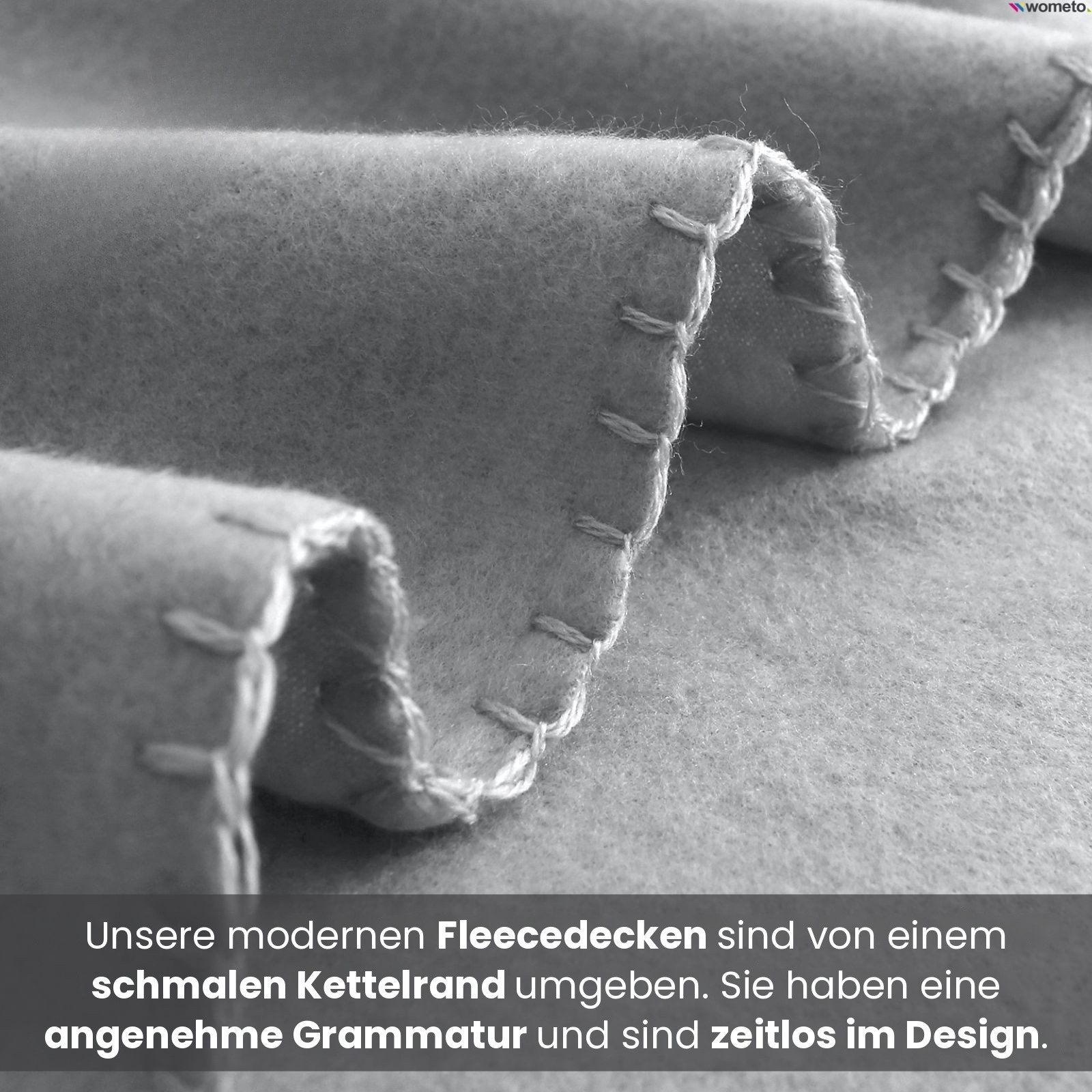 Wohndecke eco-line Fleecedecke ca. 130x160, wometo, OEKO-TEX®, 100% recyceltes Material, Antipilling – Bild 5 von 5
