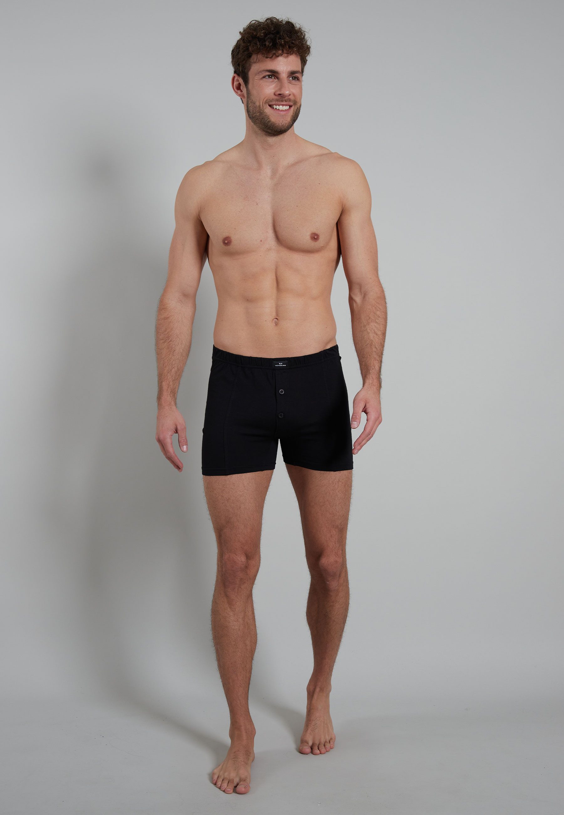 GÖTZBURG Boxershorts GÖTZBURG Herren Boxershort schwarz uni 2er Pack (2-St) günstig online kaufen