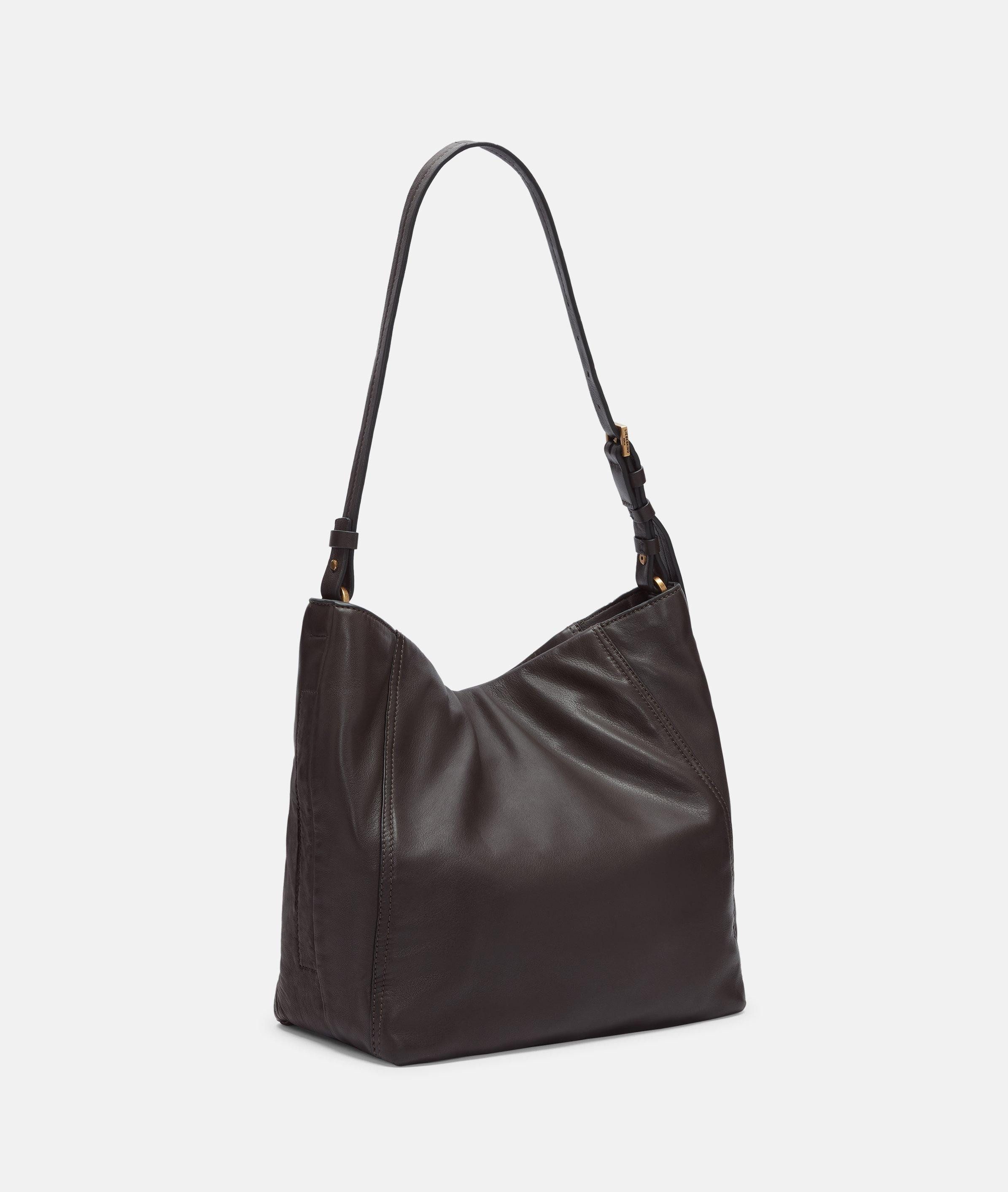 Liebeskind Berlin Schultertasche Hobo, Geräumige Schultertasche aus Leder günstig online kaufen