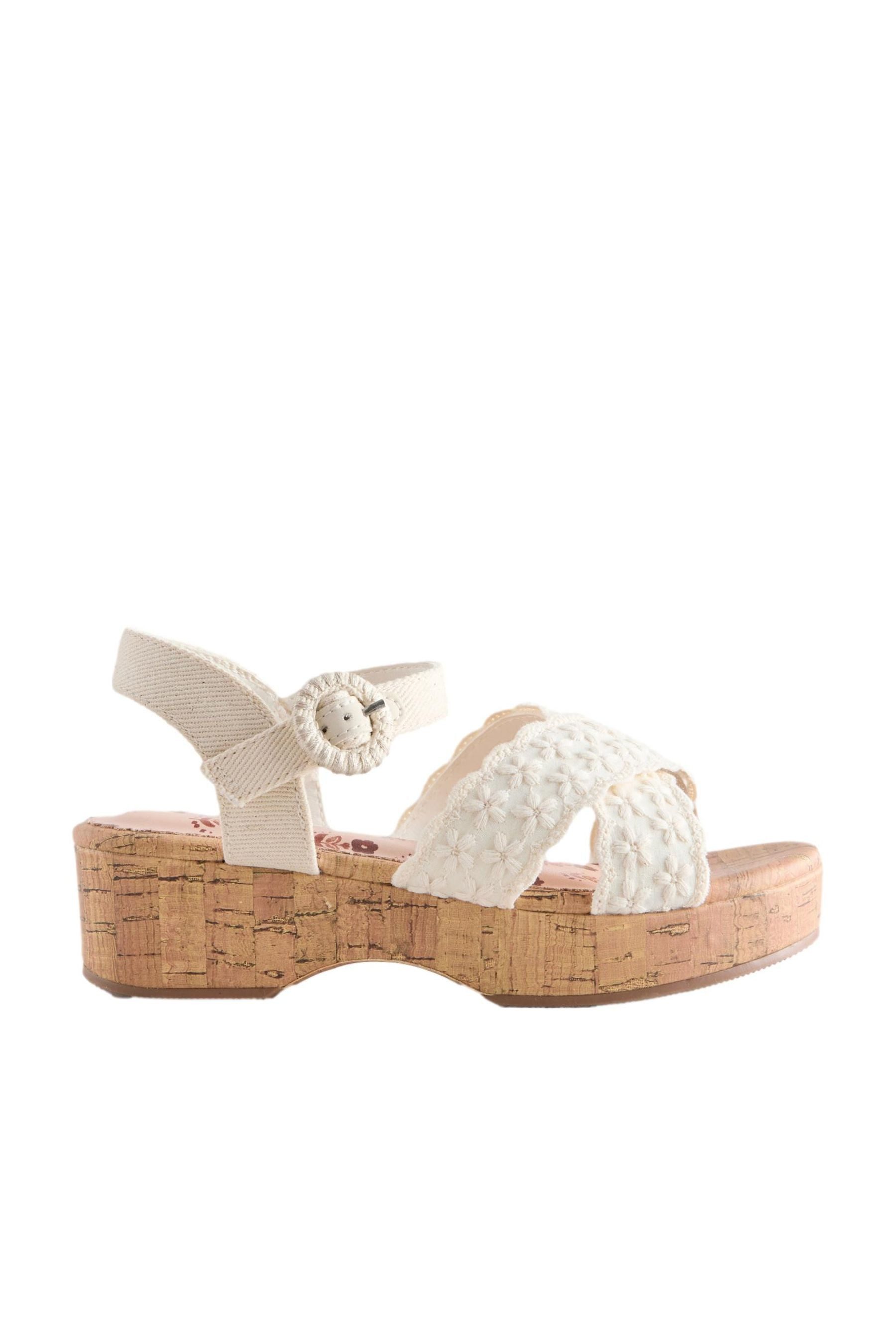 Next Keilabsatzsandalen mit Korkabsatz Keilsandalette (1-tlg)