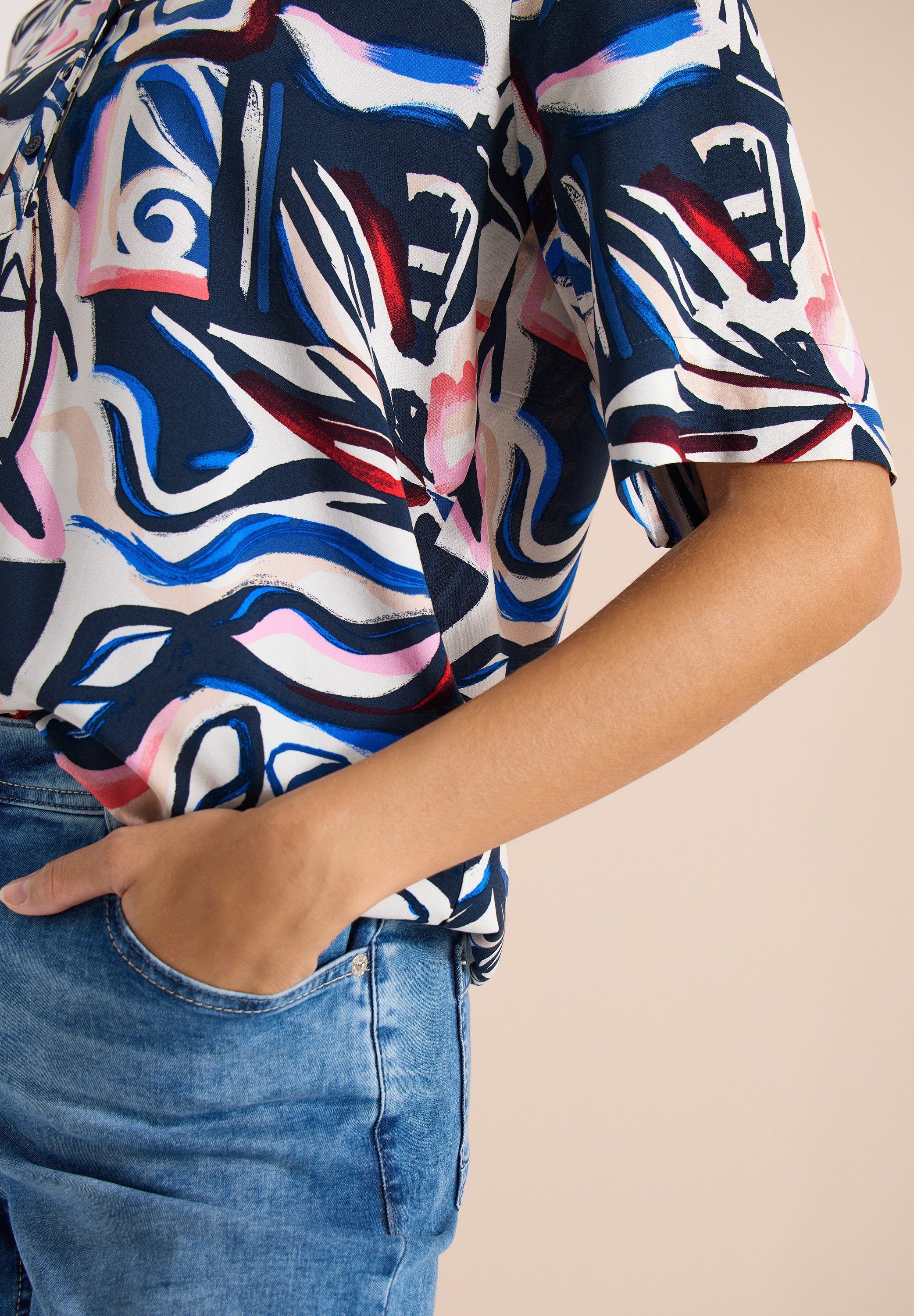 CECIL Blusentop mit All-Over Print