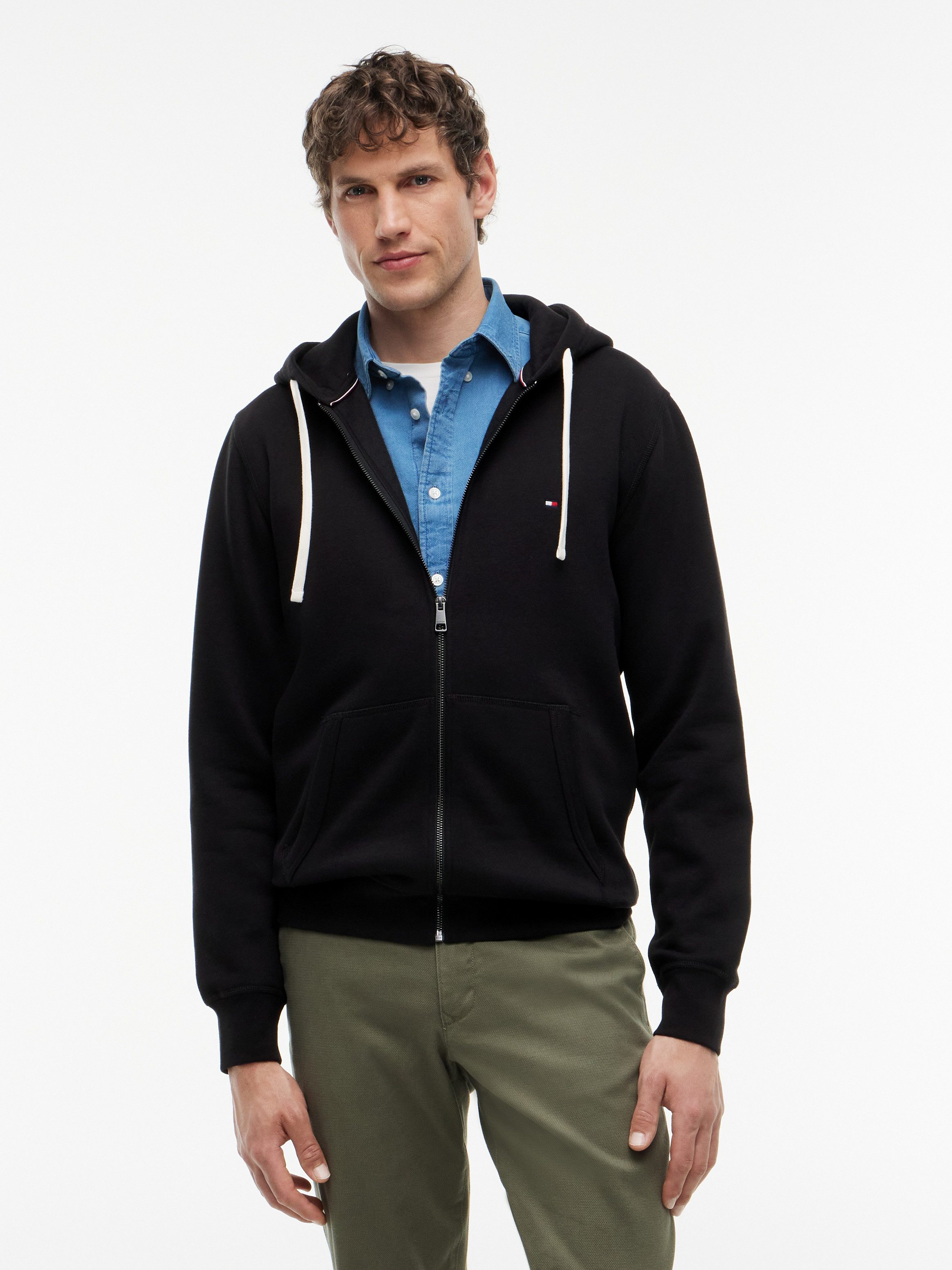 Tommy Hilfiger Kapuzensweatjacke ESSENTIAL FLEECE HOODED REGULAR