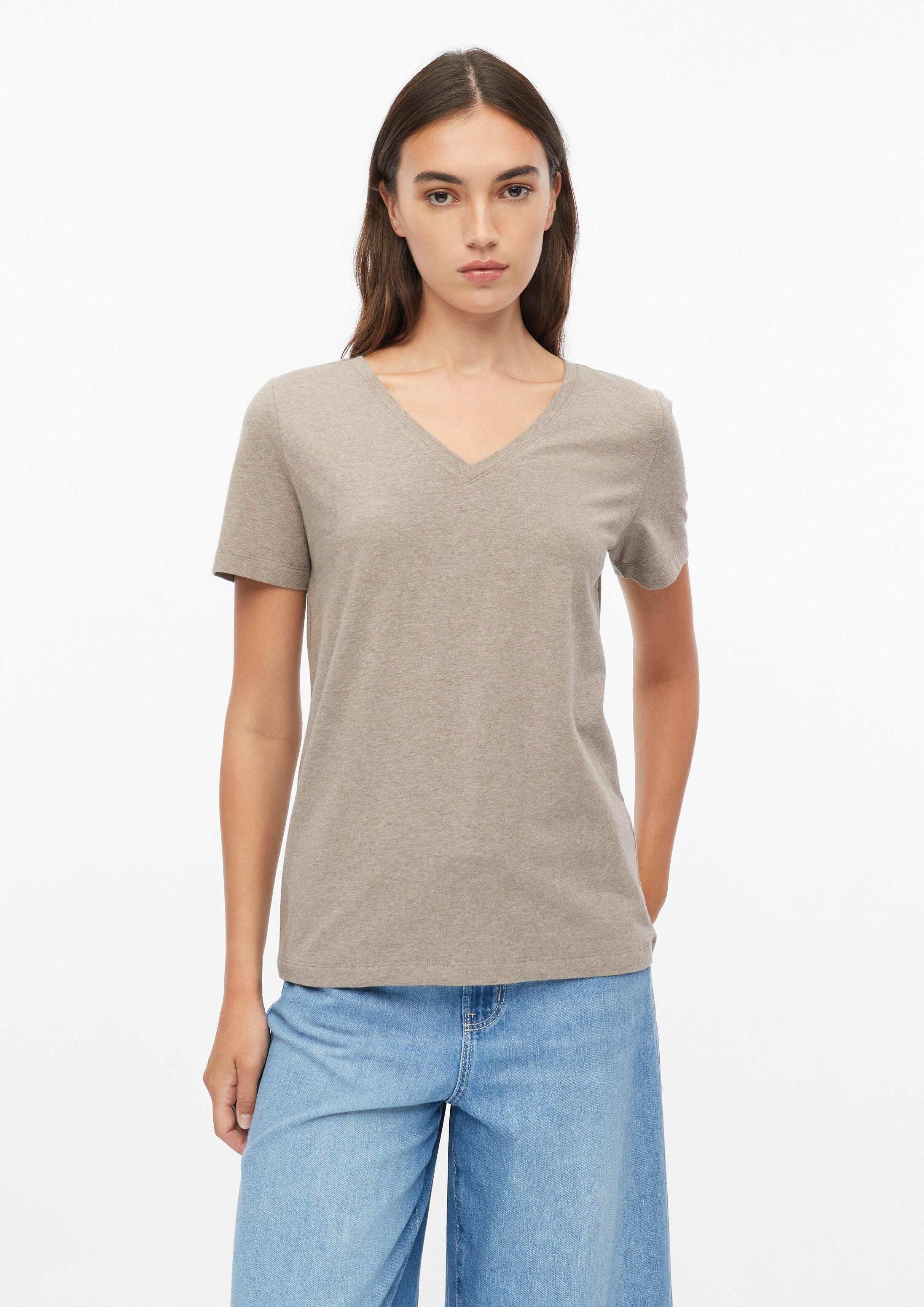 s.Oliver Kurzarmshirt T-Shirt T-Shirt mit V-Ausschnitt