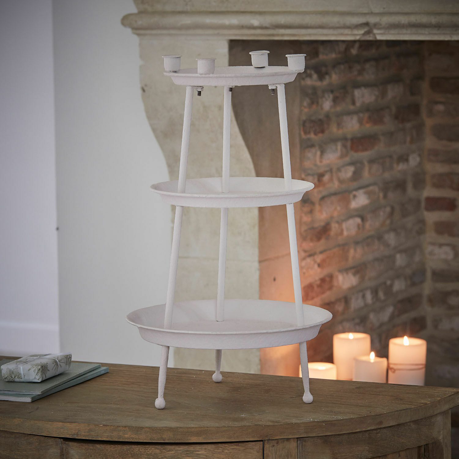 Mirabeau Etagere Etagere Mont Argenté antikweiß, Eisen