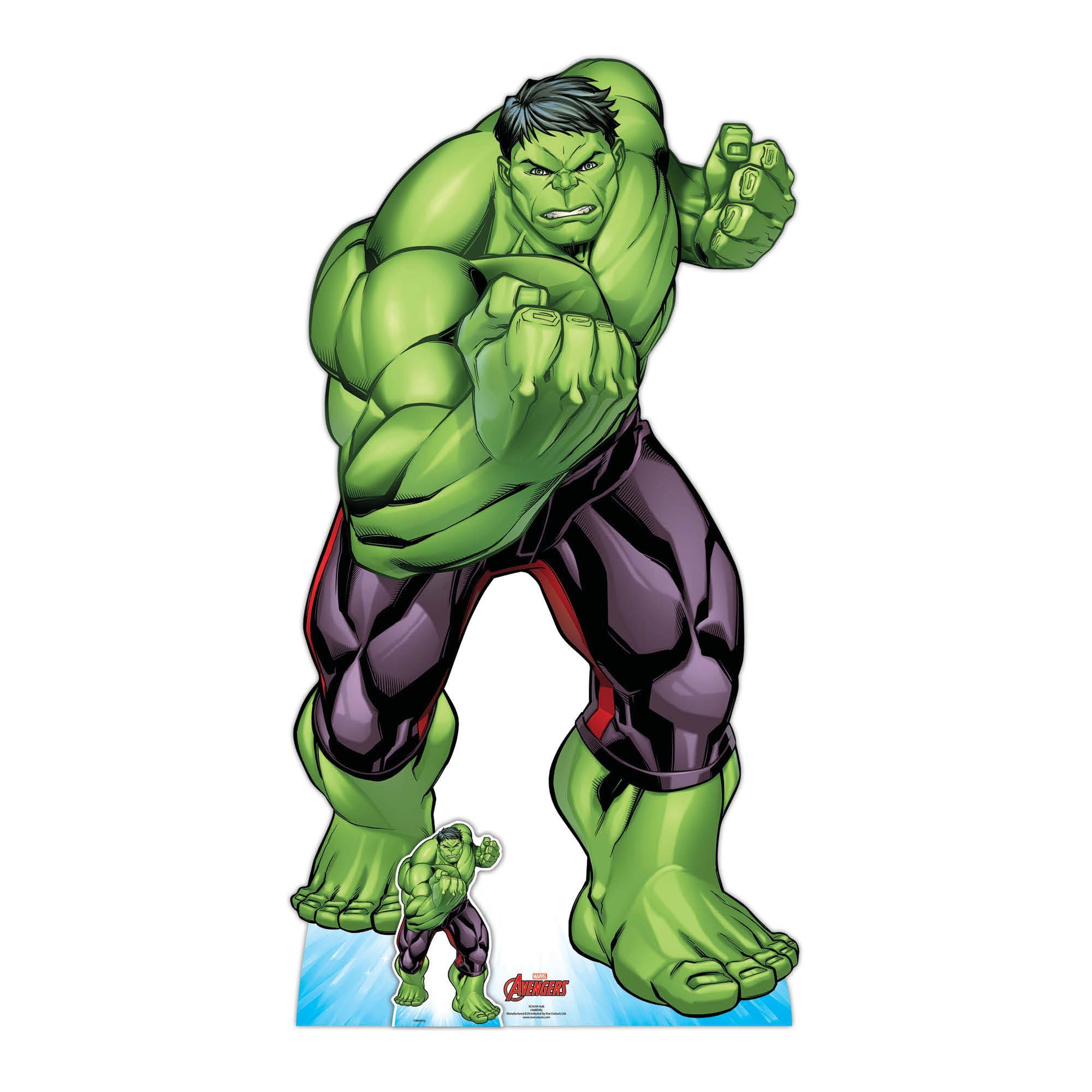 Pappaufsteller - Dekofigur Hulk Avengers - 96x183 Standy cm - empireposter