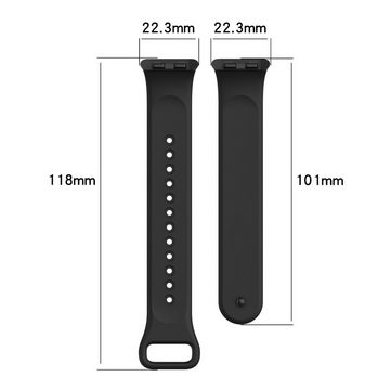 Wigento Smartwatch-Armband Für Honor Band 9 hochwertiges TPU Solid Color Watch Ersatz Arm Band