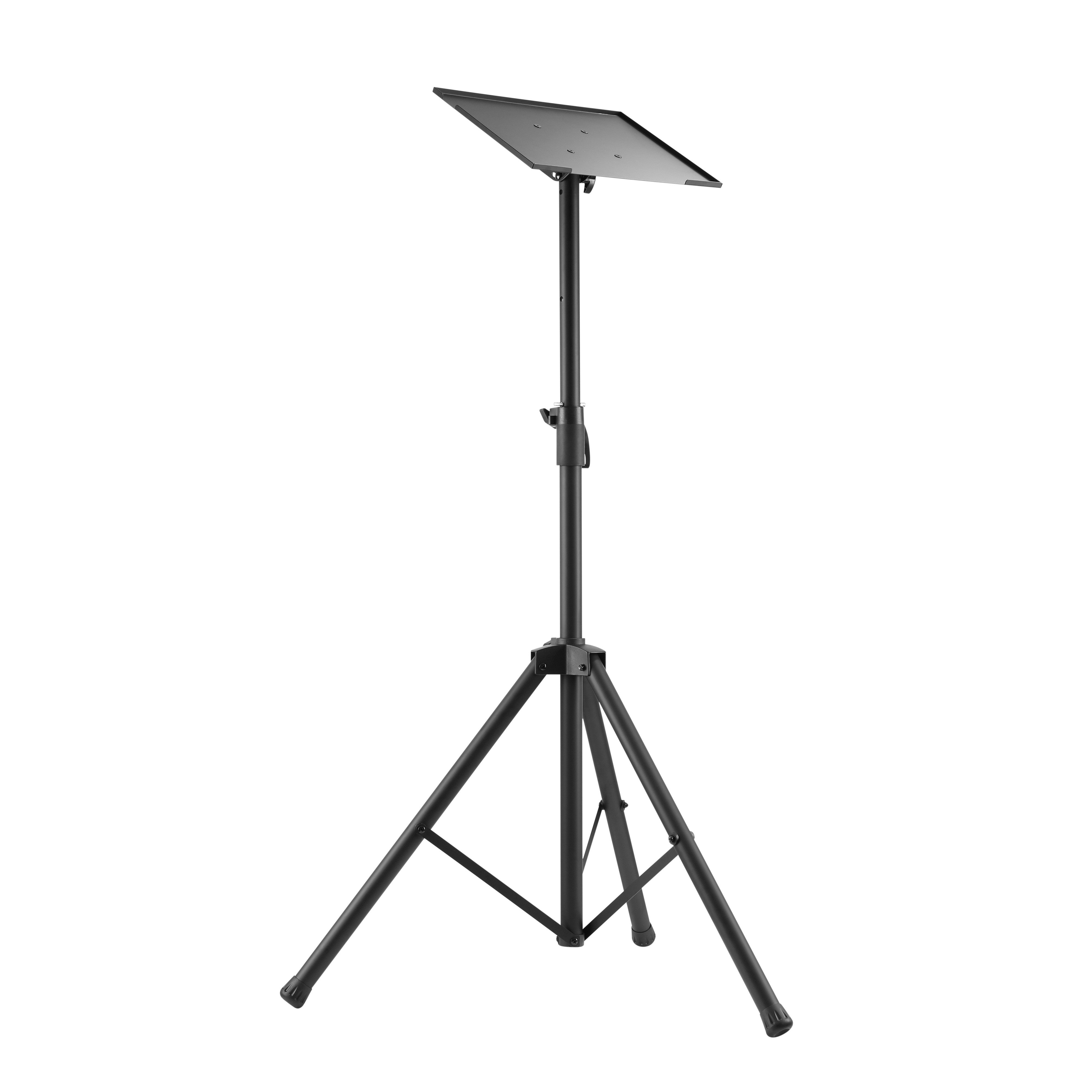 RICOO Halterung Beamerständer Monitor-Halterung Laptopständer Tripod CZ0900, (bis 32 Zoll, VESA 75x75 bis 100x100, 1-tlg., 13-32 Zoll (33-81cm) Bildschirm-Diagonale, 15 kg Belastbarkeit, Ablagefläche 40 x 30cm, Neigbar +90/-0°, Höhenverstellbar 1080-1780
