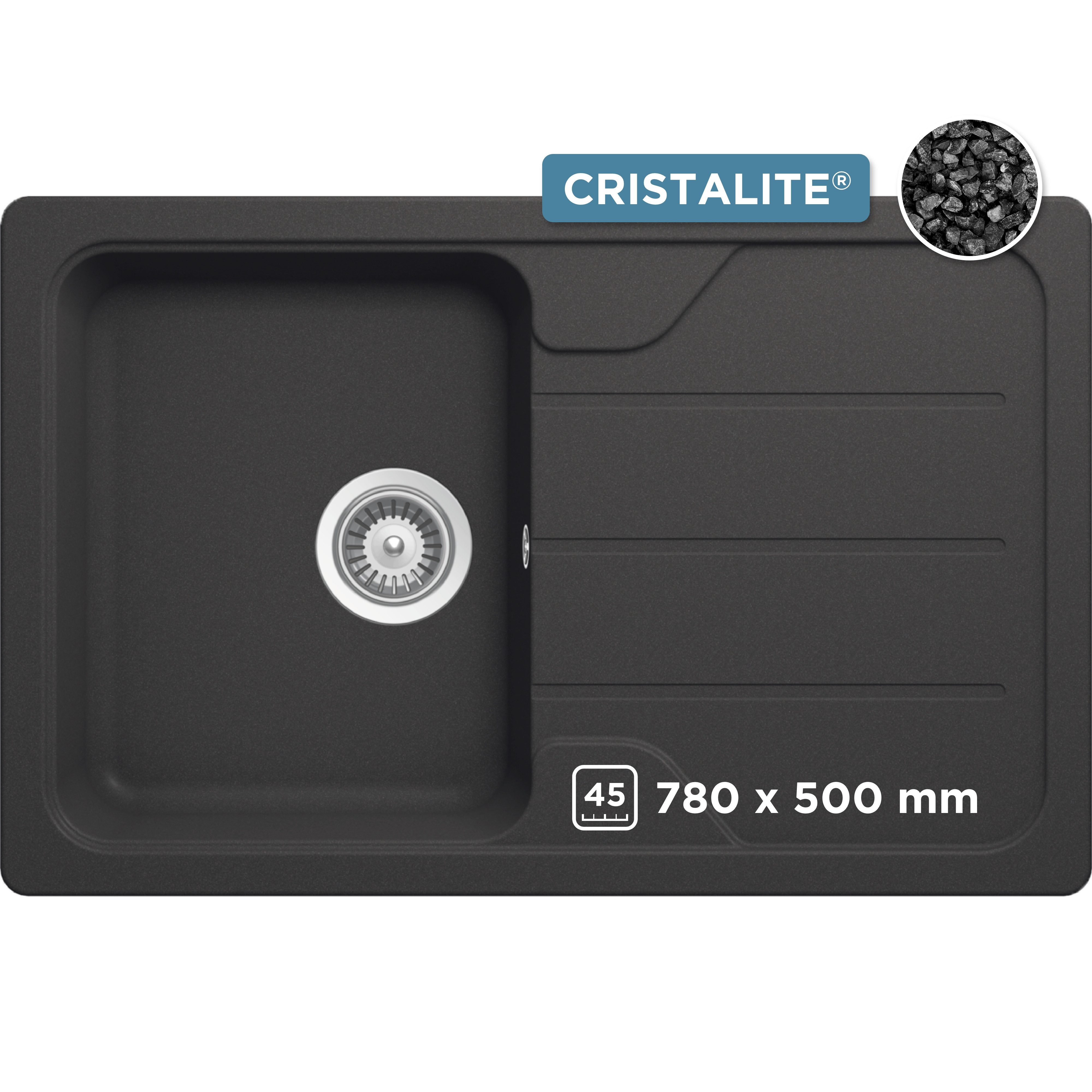Schock Granitspüle Formhaus Mini, rechteckig, 78/50 cm