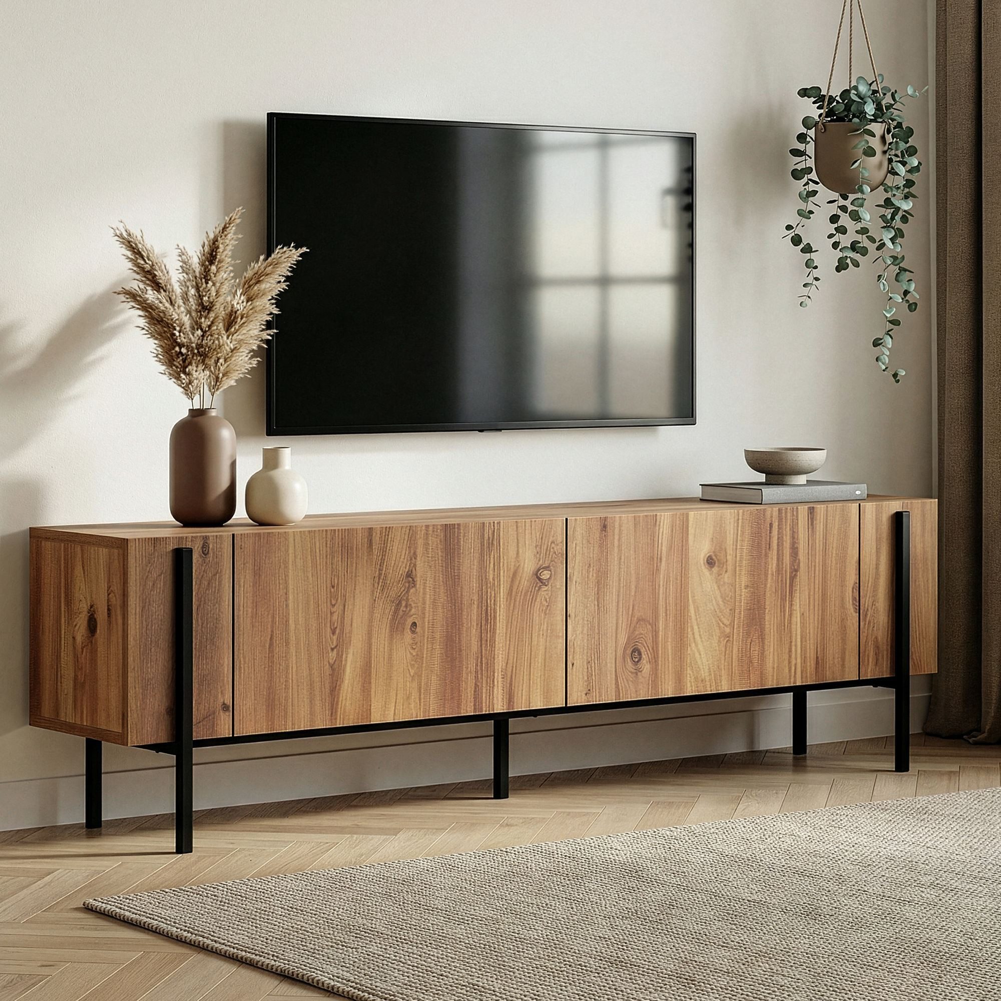 Skye Decor TV-Board Nexus (Packung, 1 TV Schrank), Breite : 180 cm griffloses Design mit Stauraum