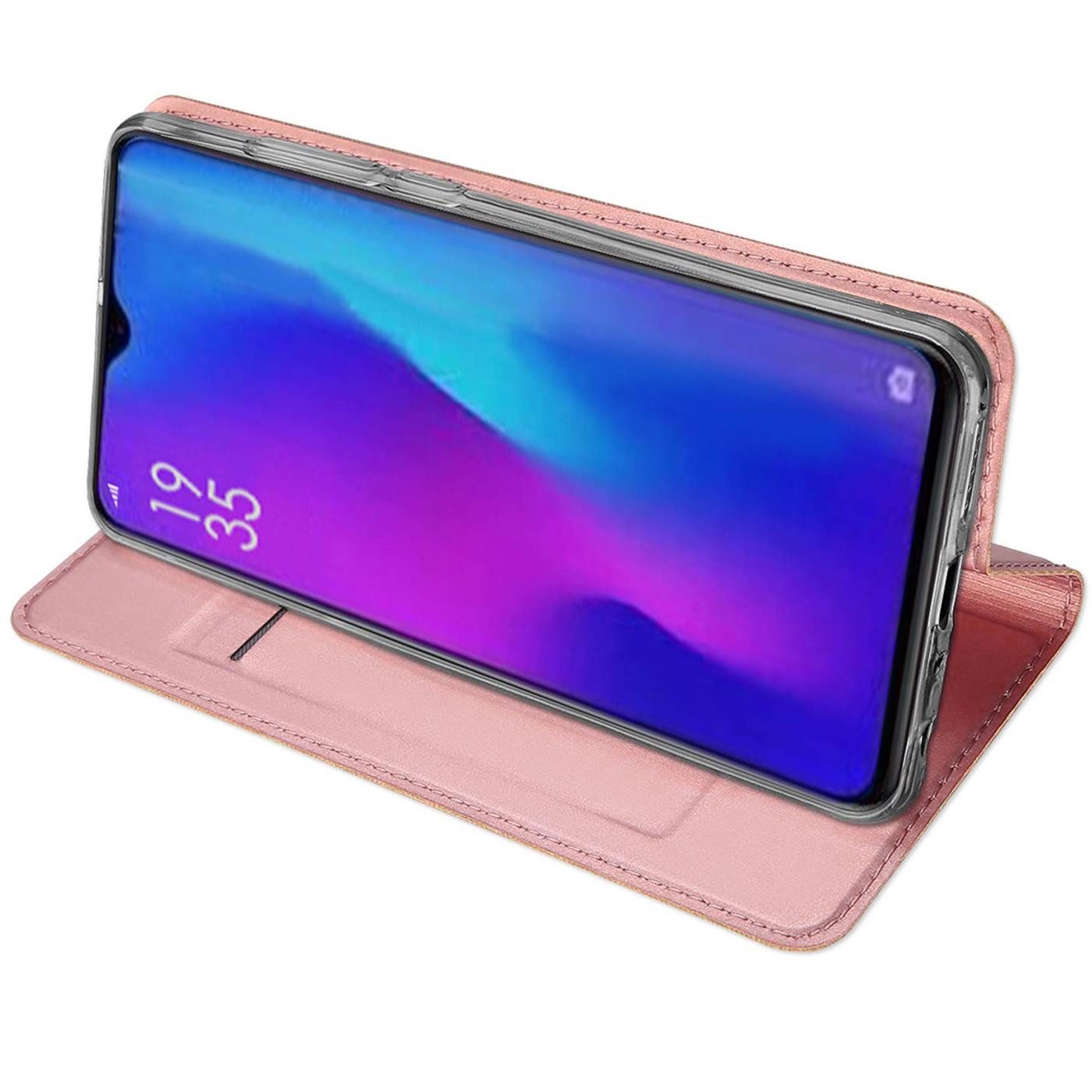 CoolGadget Handyhülle Klapptasche Wallet Kartenfach für Huawei P30 Lite 6,2 Zoll, Ultra Slim Flip Case Hülle Klapphülle Cover Schutzhülle
