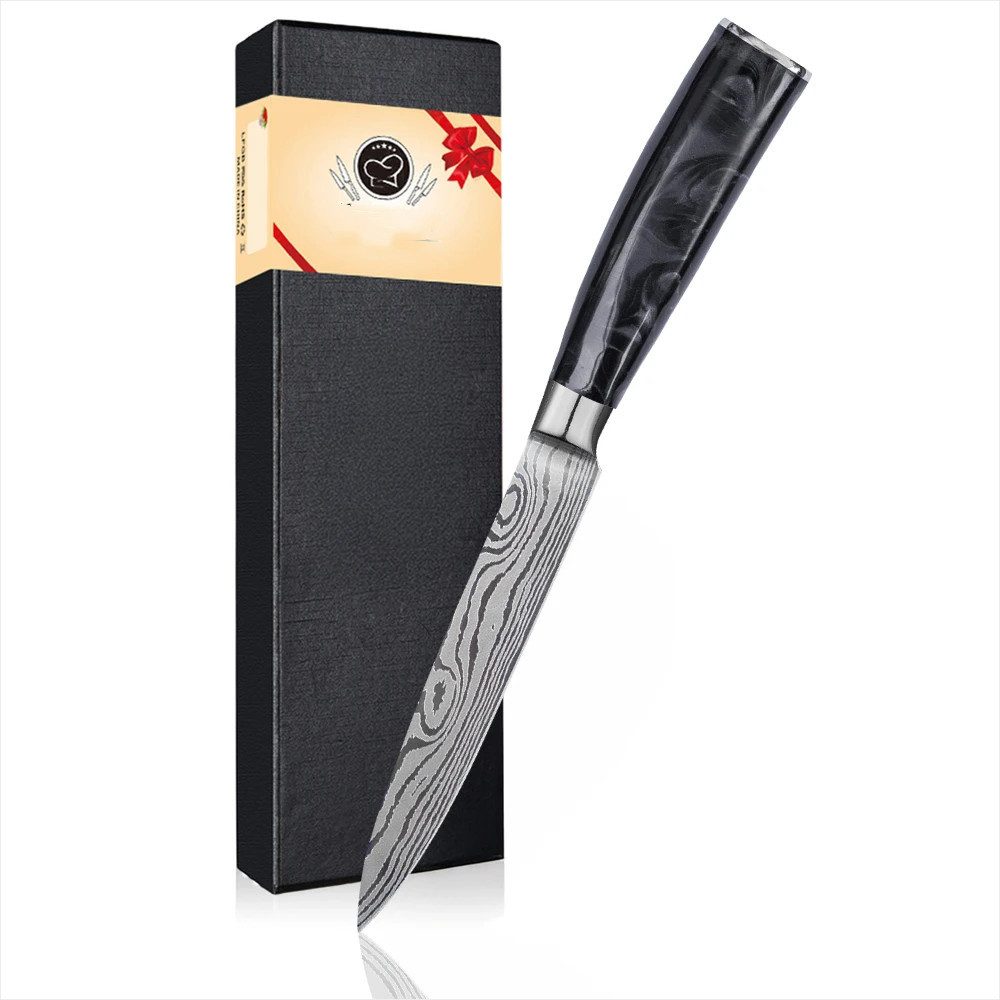 KingLux Allzweckmesser Allzweckmesser 12,7 cm Küchenmesser aus Hochkohlenstoff-Edelstahl