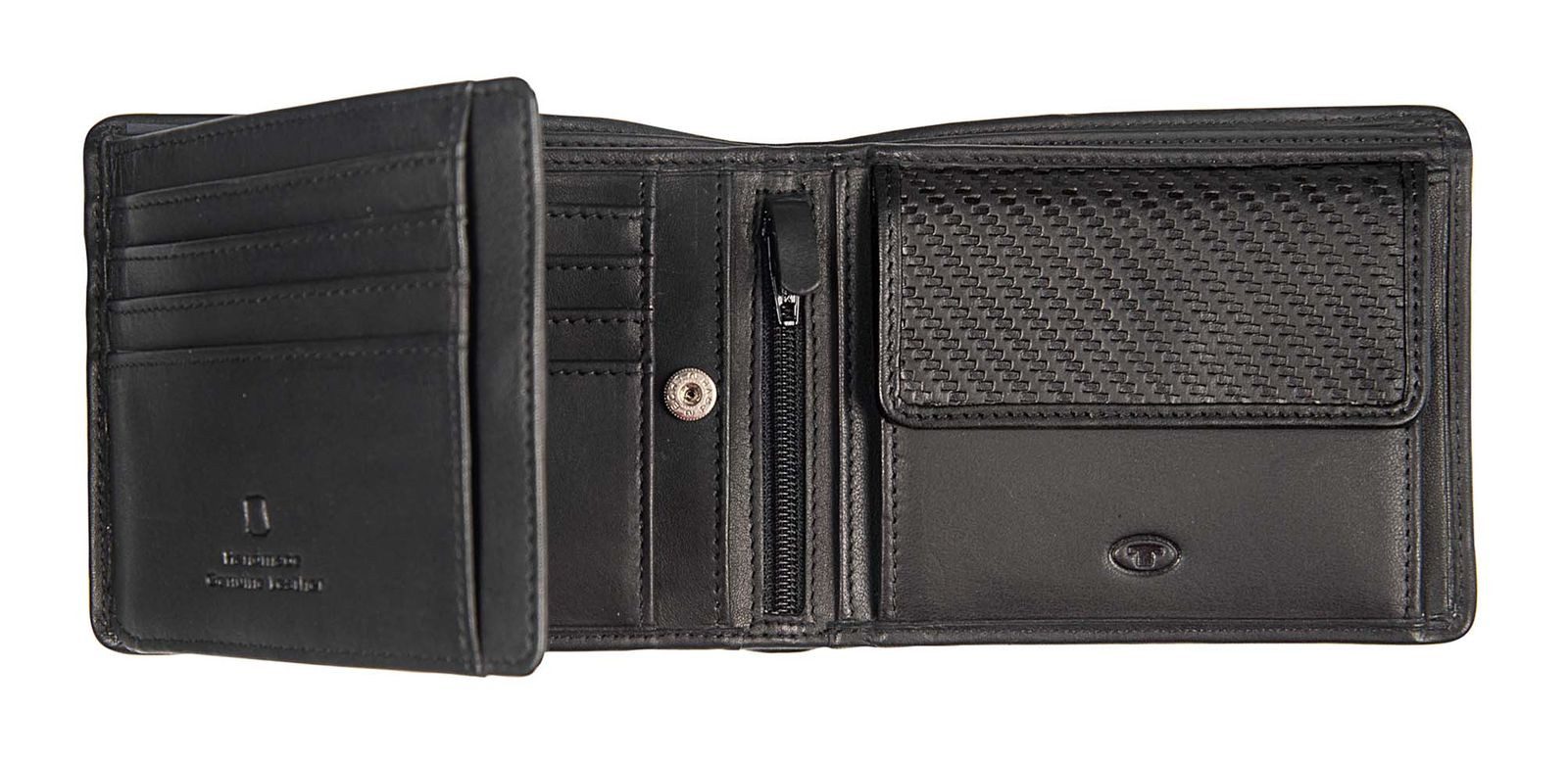 TOM TAILOR Geldbörse Horizontal Wallet, aus echtem Leder mit RFID-Blocker Schutz