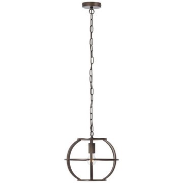 Brilliant Pendelleuchte Basia, Lampe, Basia Pendelleuchte 35cm schwarz stahl, Metall, 1x A60, E27, 40