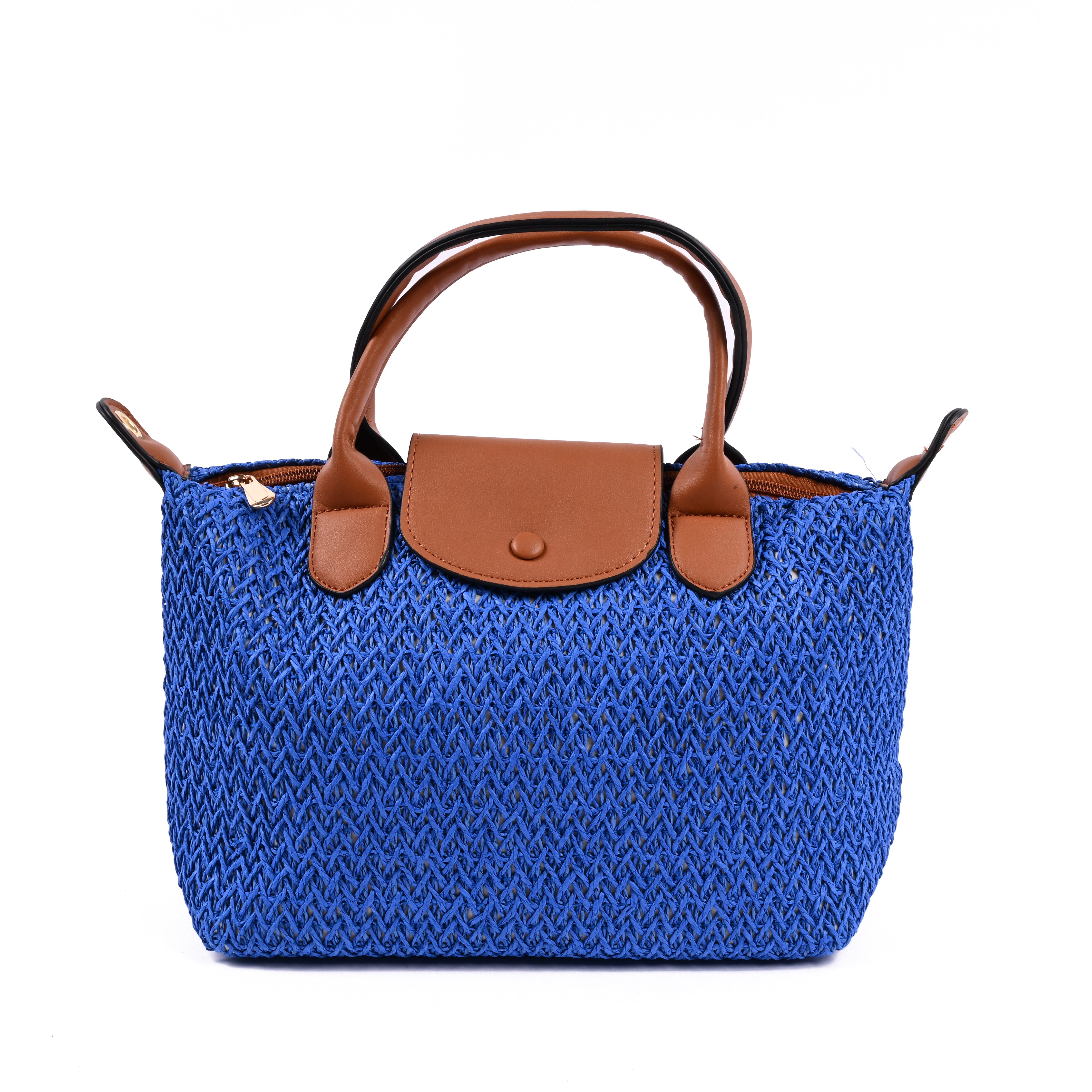 Goodman Design Schultertasche Raffia Handtasche – Stilvoll, praktisch und vielseitig, Leichtgewicht mit stabiler Form