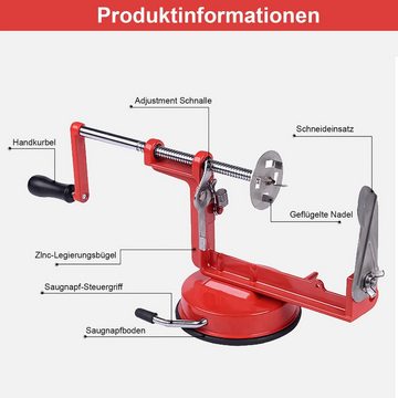 TWSOUL Kartoffelschäler Manuelle Kartoffelturmmaschine, Kommerzielle Kartoffelturmmaschine aus Edelstahl