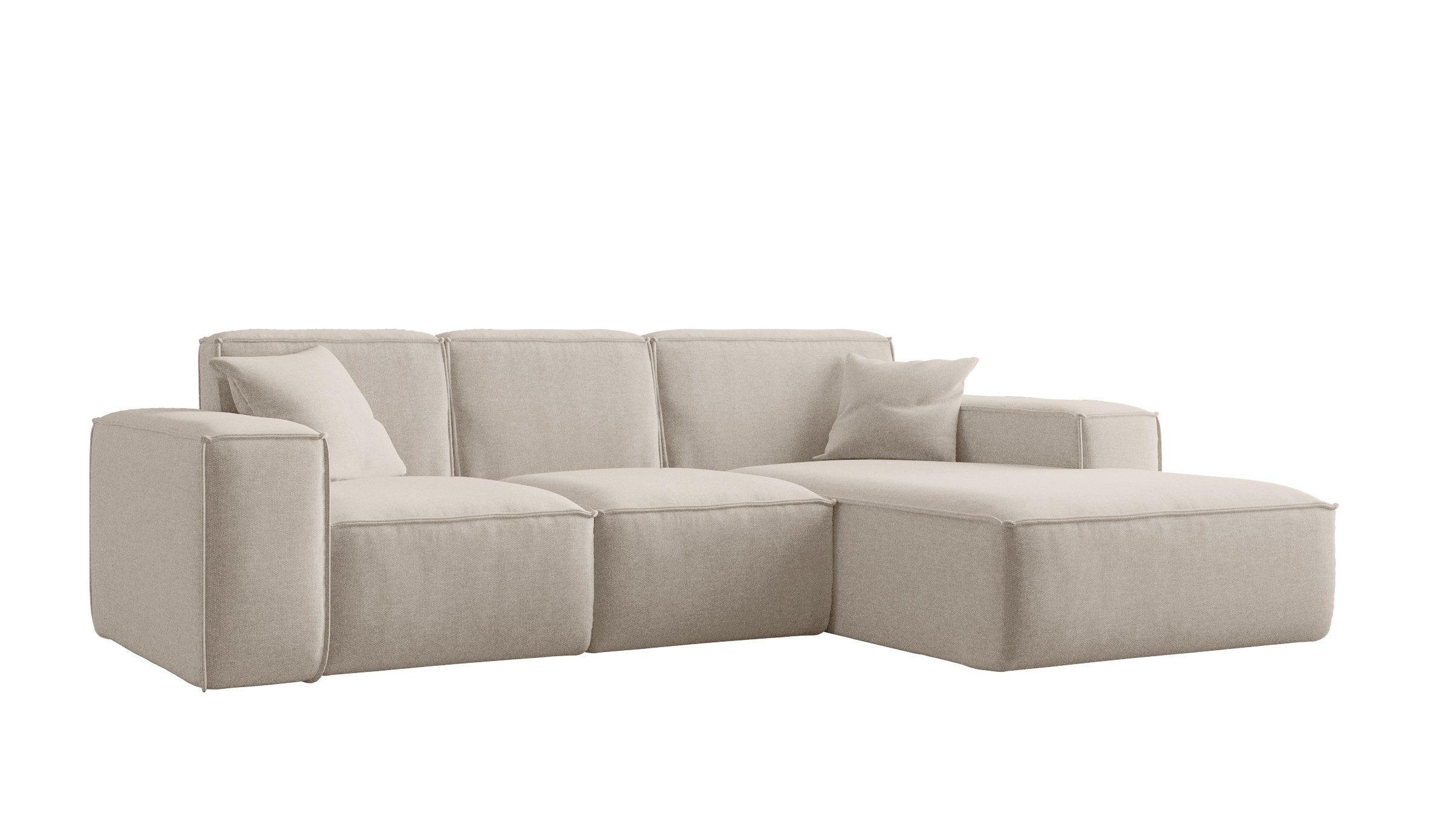 Kaiser Möbel Ecksofa Eckcouch SIENA L-Form, Stoff Poso/Salvador/Maloy/Artic günstig online kaufen