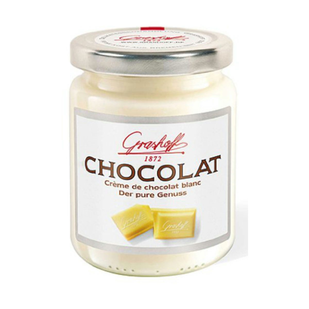 Grashoff Schokoaufstrich, Grashoff Weiße Schokoladencreme Pur belgische Schokolade 250g 3er Pack