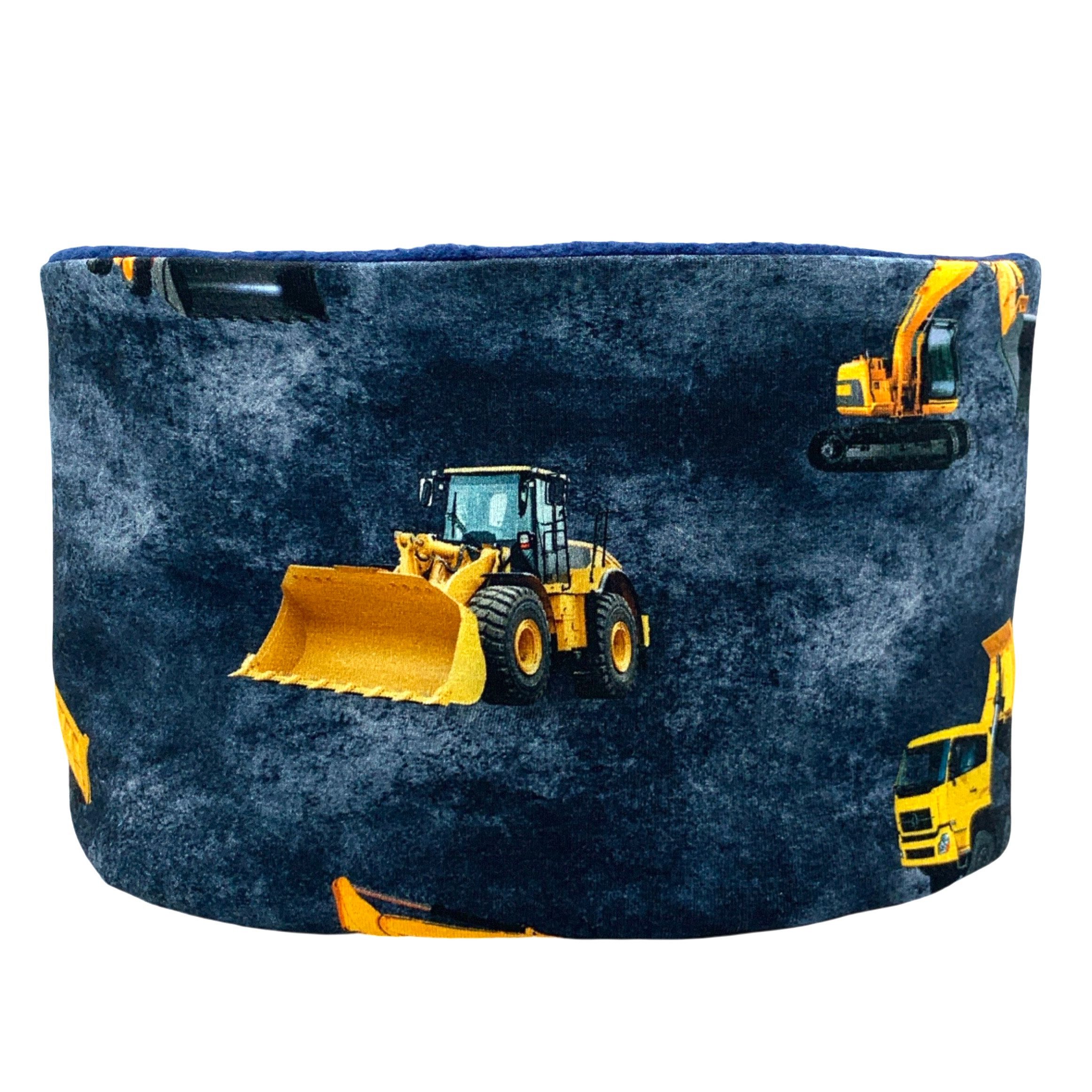 nadycat Beanie BAUFAHRZEUGE Bagger-LKW jeans-dunkelblau (2-St) handgefertigt aus der Lausitz