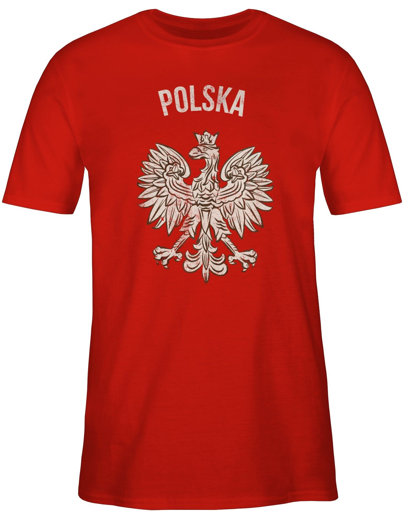Shirtracer T-Shirt Polska Polnisches Adlerwappen Polen günstig online kaufen