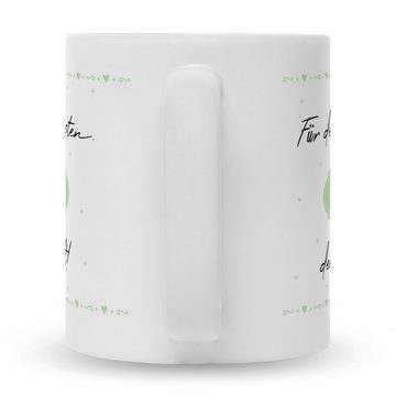 GRAVURZEILE Tasse mit Spruch - Für die Besten der Welt!, Keramik, Farbe: Weiß